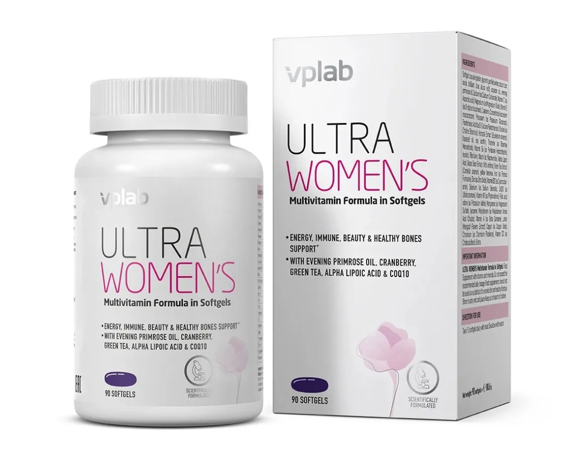 Vplab Ultra Women’s Multivitamin mīkstās kapsulas, 90 GB. - Produkta attēls 