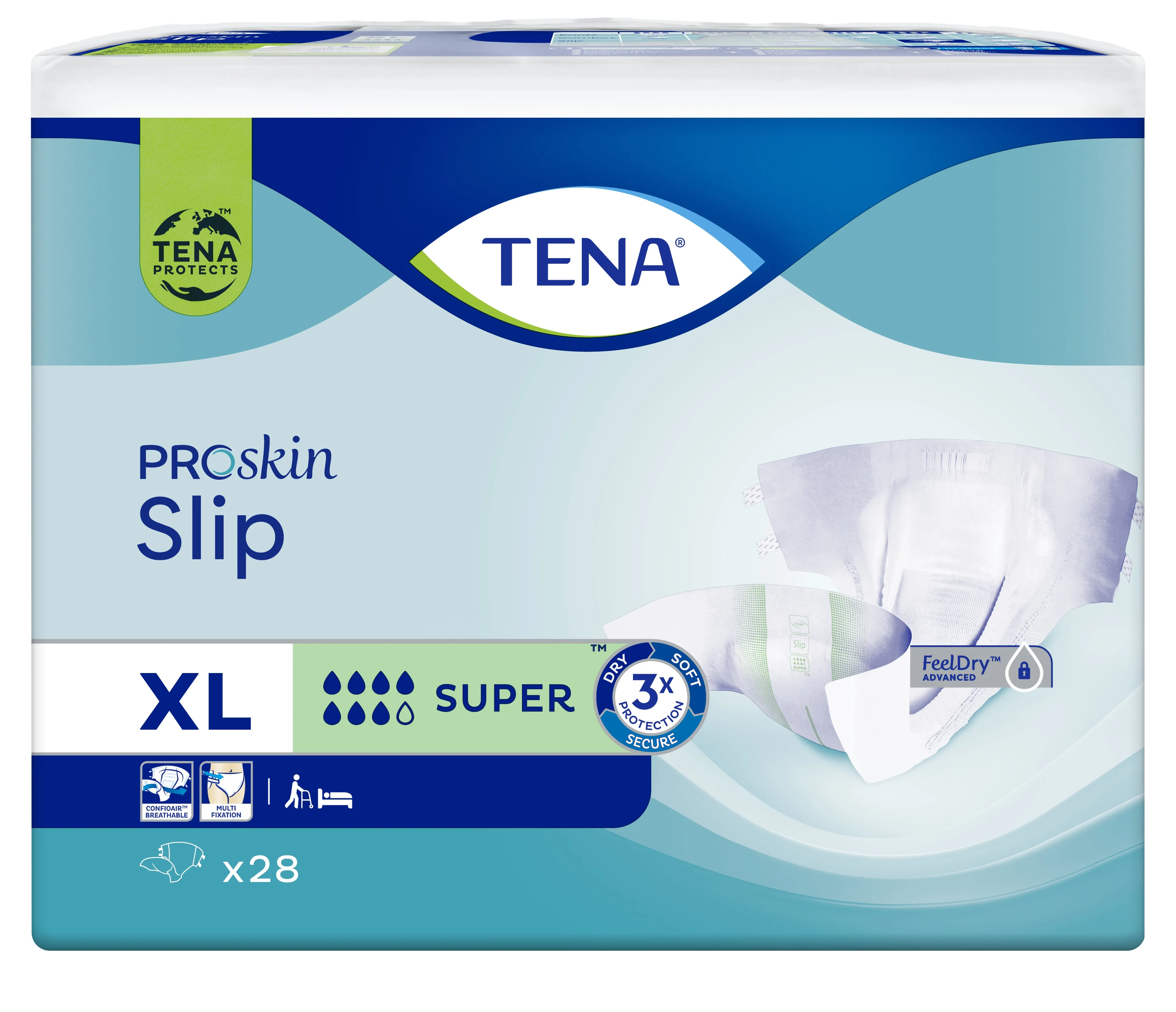 TENA Slip Super autiņbikses, XL izmērs, 28 gab. - Produkta attēls 