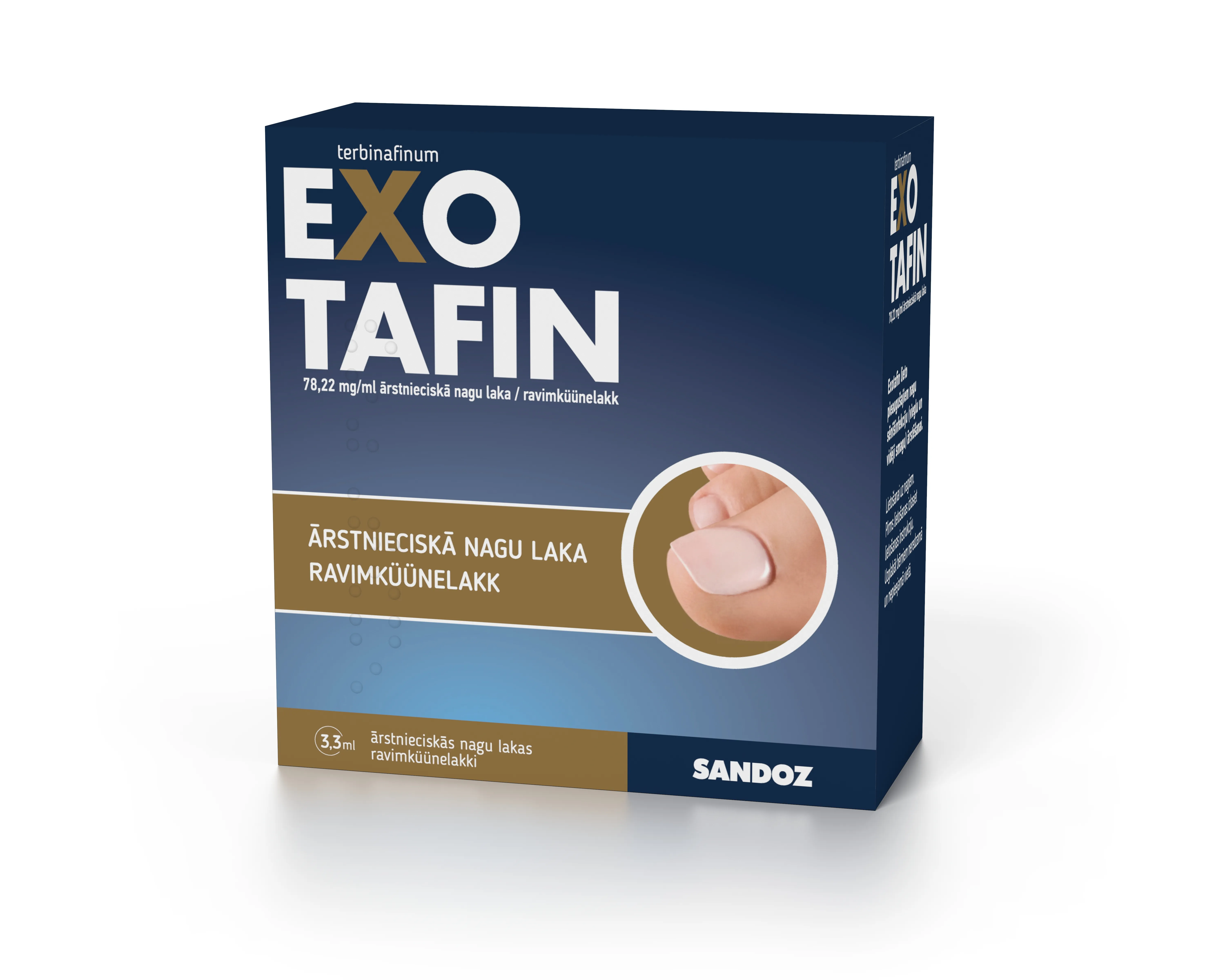 EXOTAFIN ĀRST NAGU LAKA 78.22MG/ML 3.3ML - Produkta attēls 