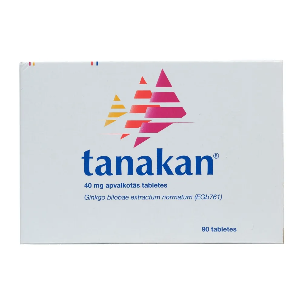 TANAKAN 40MG apvalkotās tabletes, 90 gab. - Produkta attēls 