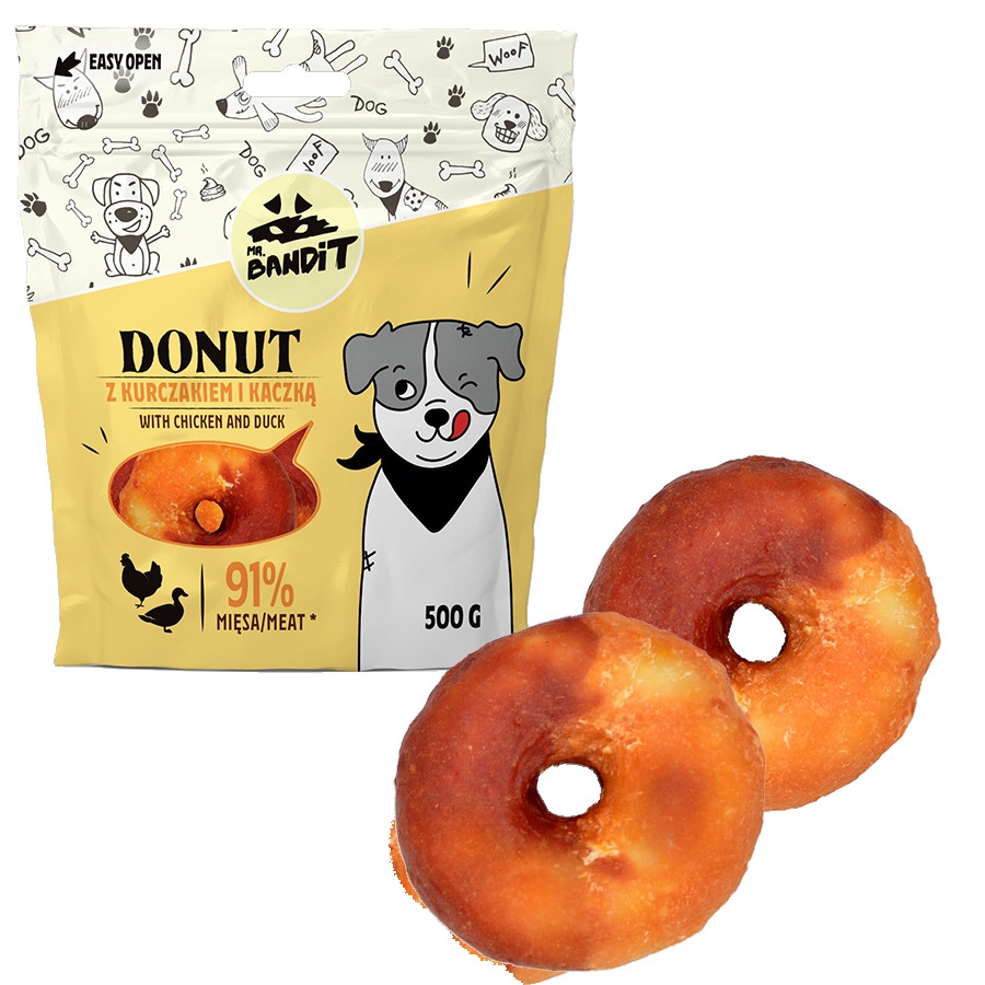 MR.BANDIT DONUT VIRTULIS AR VISTU UN PĪLI 500G - Produkta attēls 