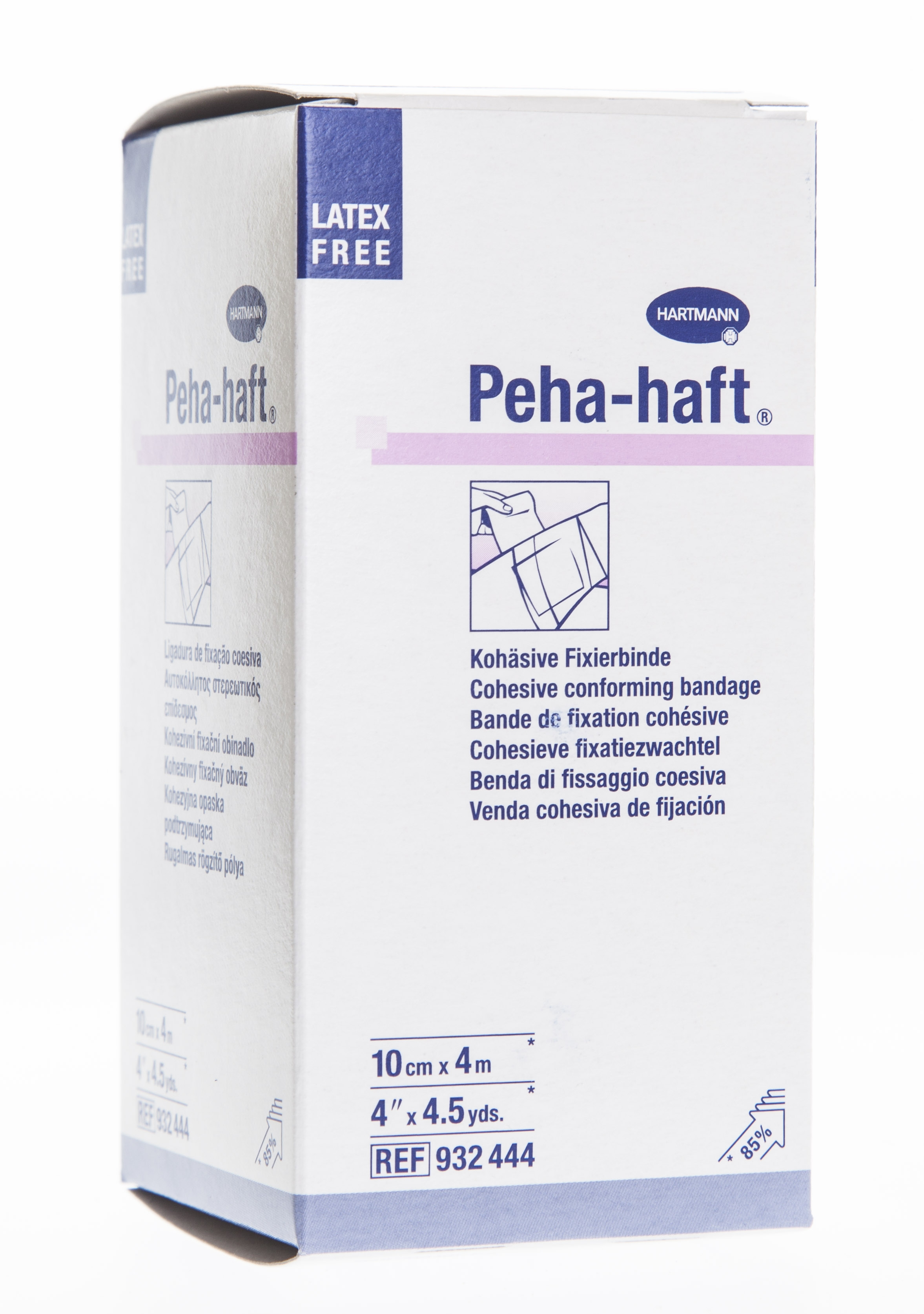 PEHA-HAFT pašlīpoša, elastīga marles saite, 10 cm x 4 m - Produkta attēls 