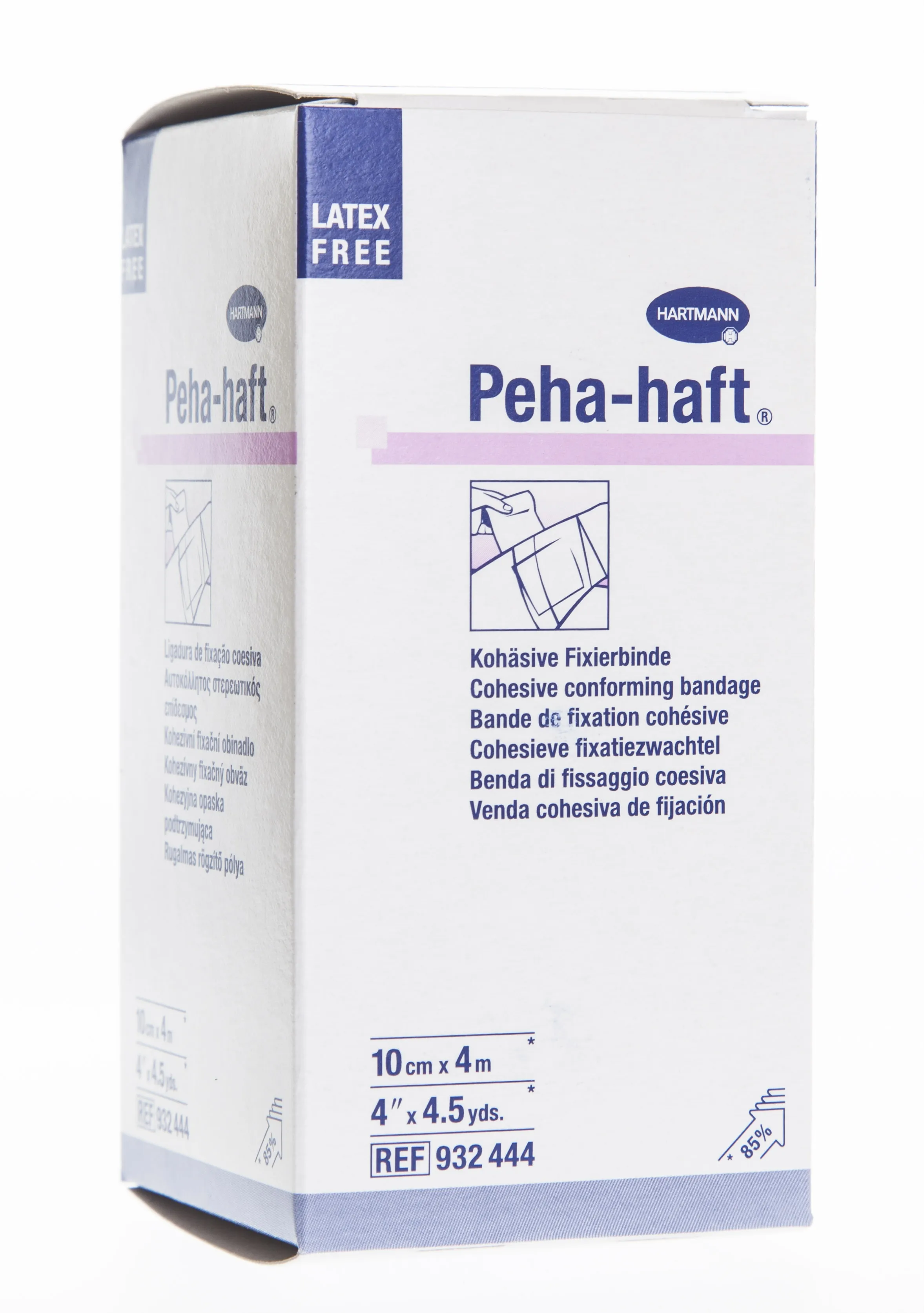 PEHA-HAFT pašlīpoša, elastīga marles saite, 10 cm x 4 m - Produkta attēls 