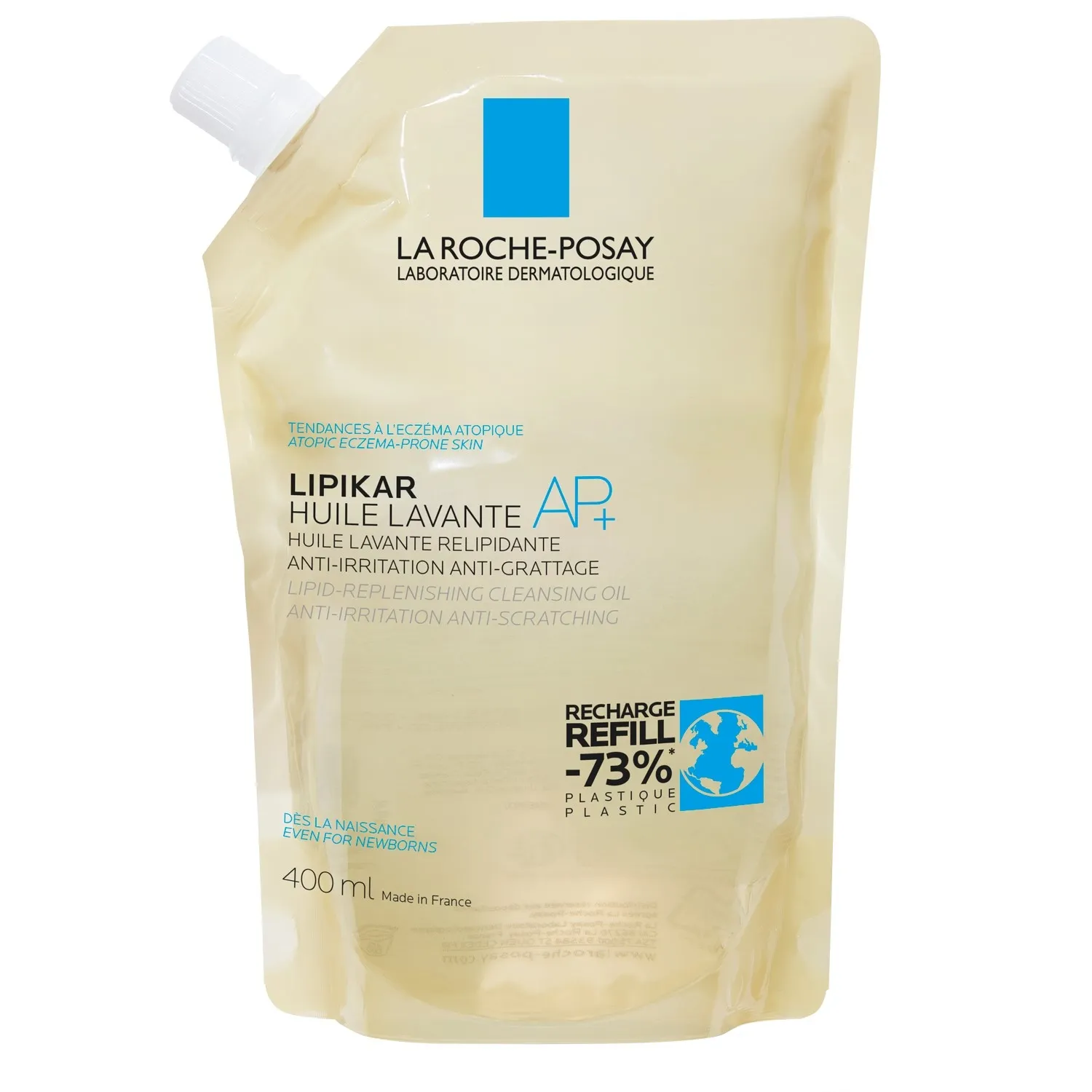 LA ROCHE-POSAY Lipikar AP+ attīroša eļļa (uzp.iep.), 400 ml - Produkta attēls 