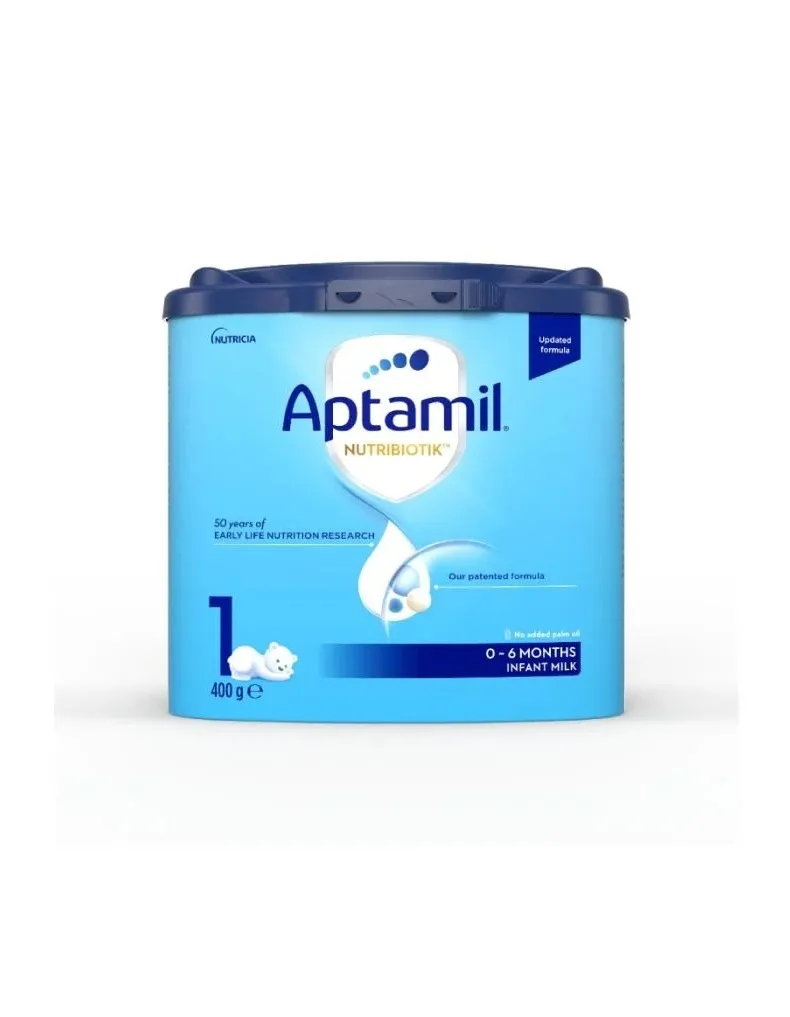 APTAMIL Nutribiotik 1 (no dzimšanas) pulveris, 400 g - Produkta attēls 