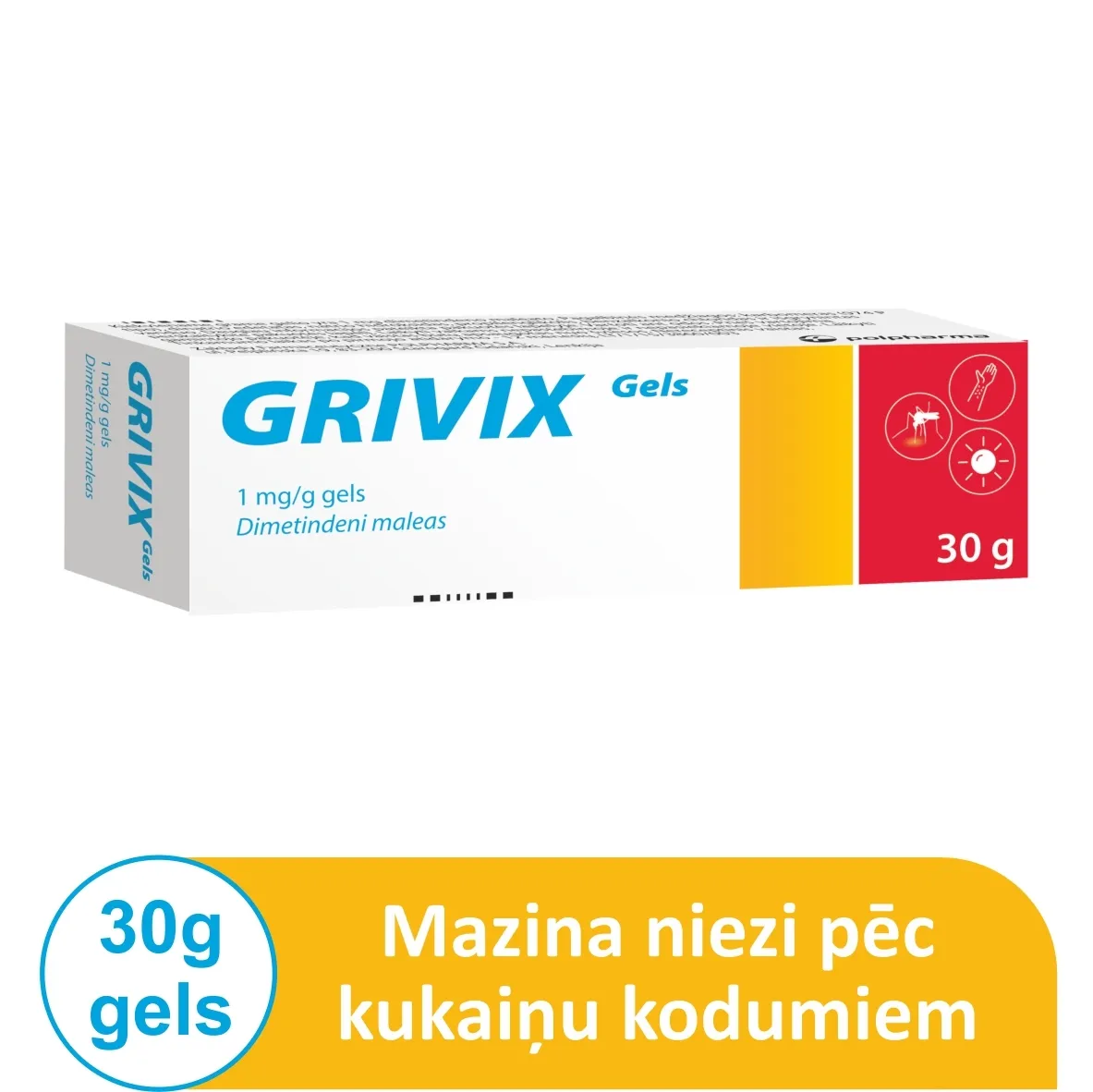 GRIVIX 1 MG/G GĒLS 30G - Produkta attēls 4