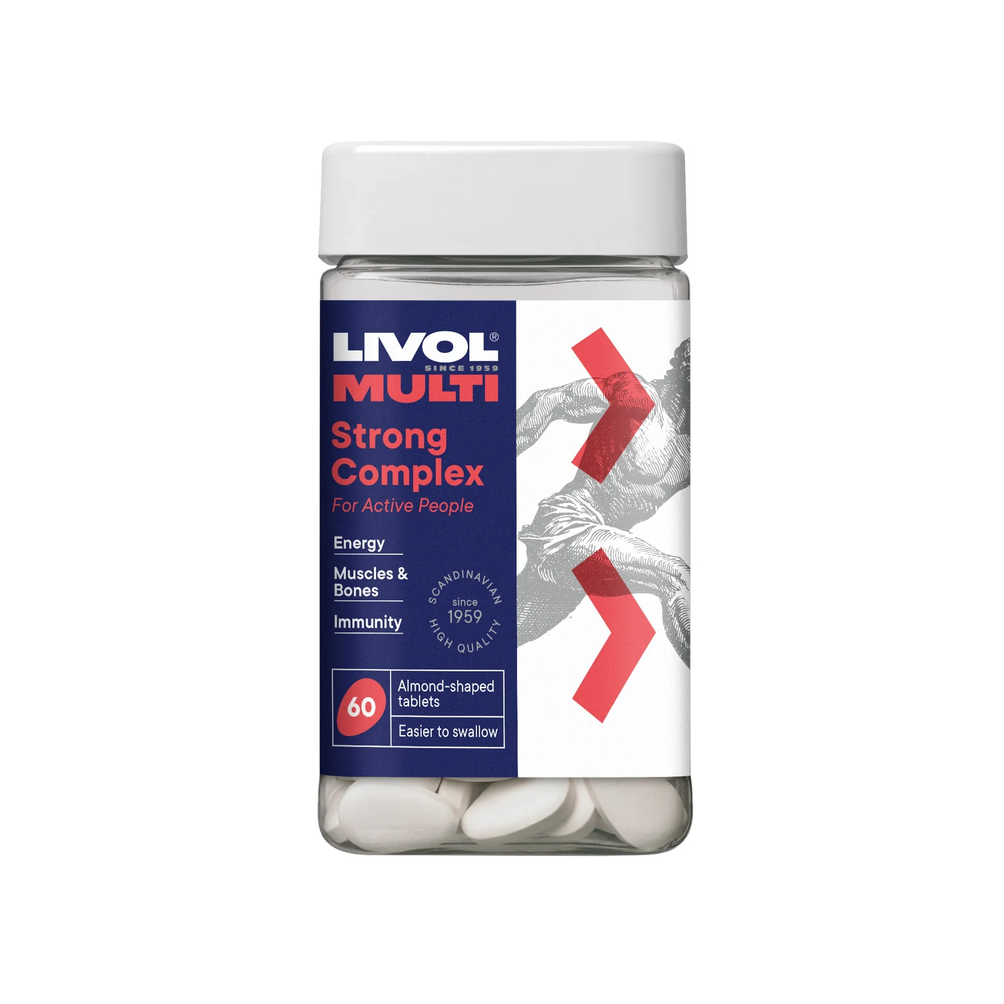 LIVOL Strong Complex tabletes, 60 gab - Produkta attēls 