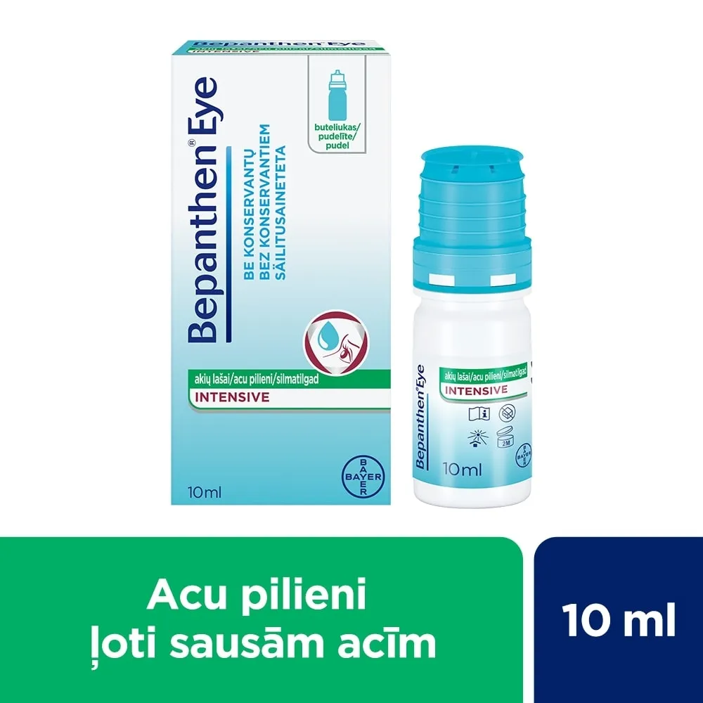 BEPANTHEN Eye Intensive acu pilieni, 10 ml - Produkta attēls 