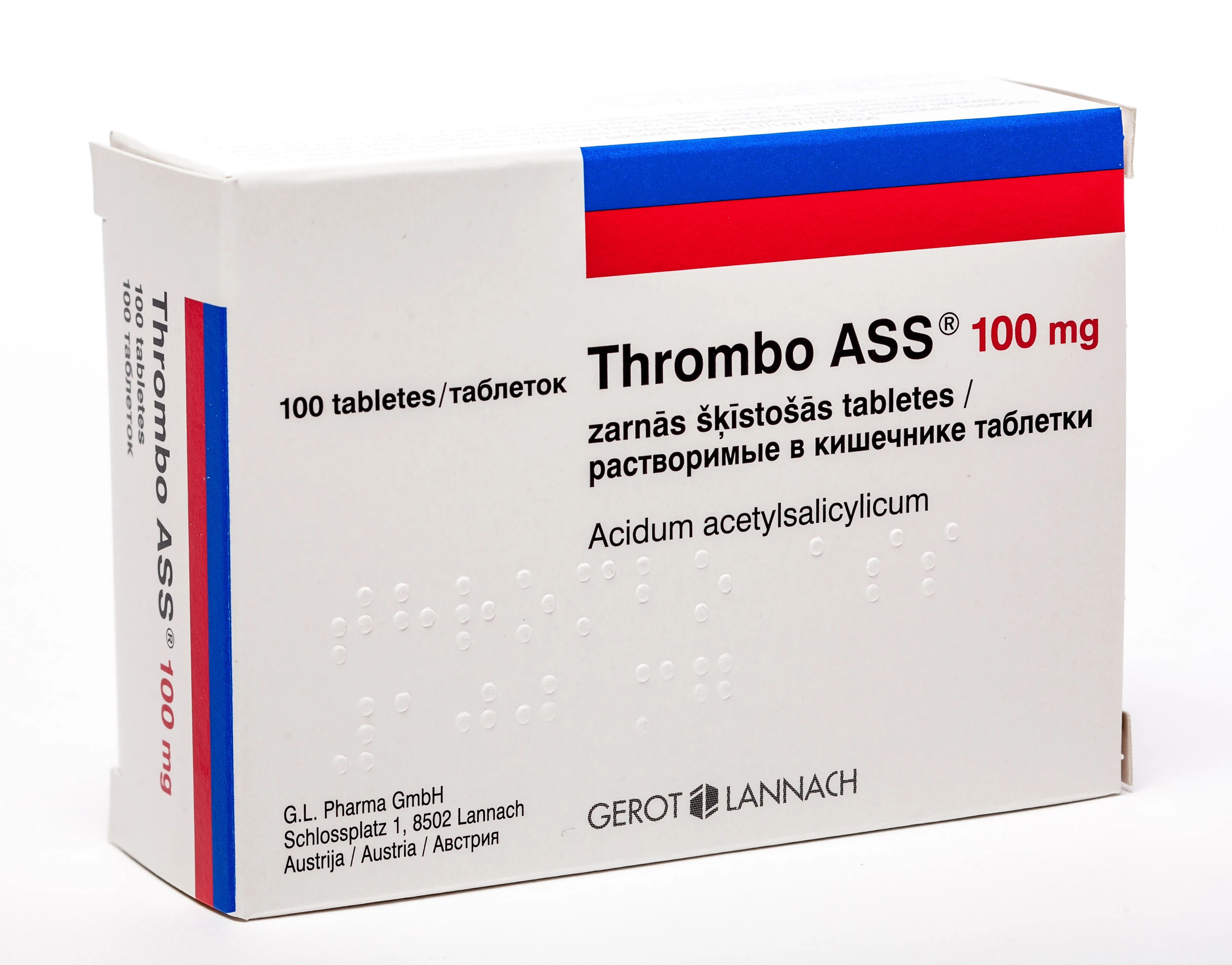 THROMBO ASS 100MG TABLETES N100 - Produkta attēls 
