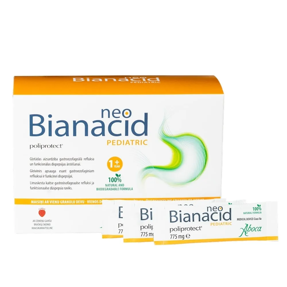 NEOBIANACID Pediatric granulas paciņās, 36 gab - Produkta attēls 