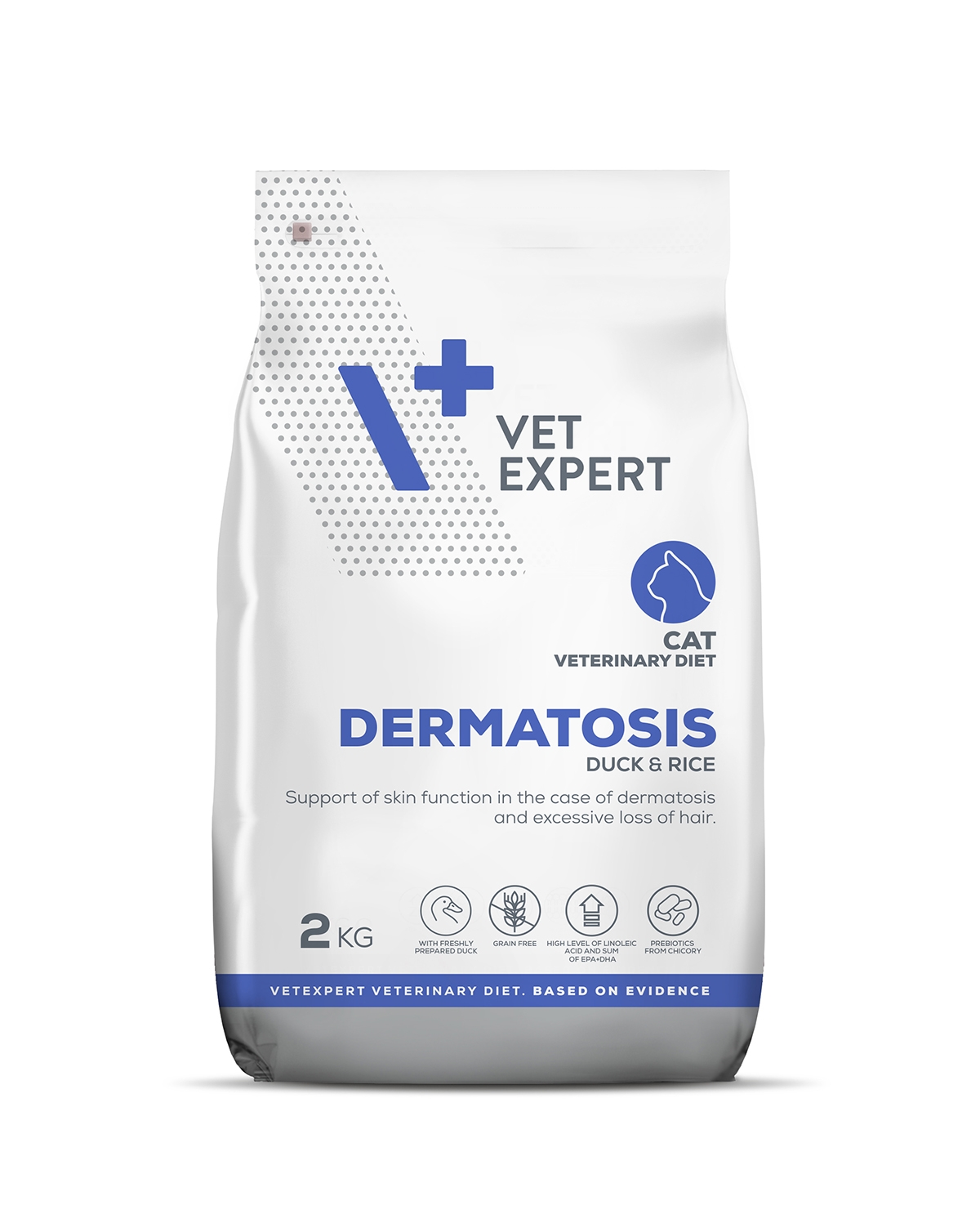 4T VD KAĶU DERMATOSIS SAUSĀ B PĪLE/RĪSI 2KG - Produkta attēls 