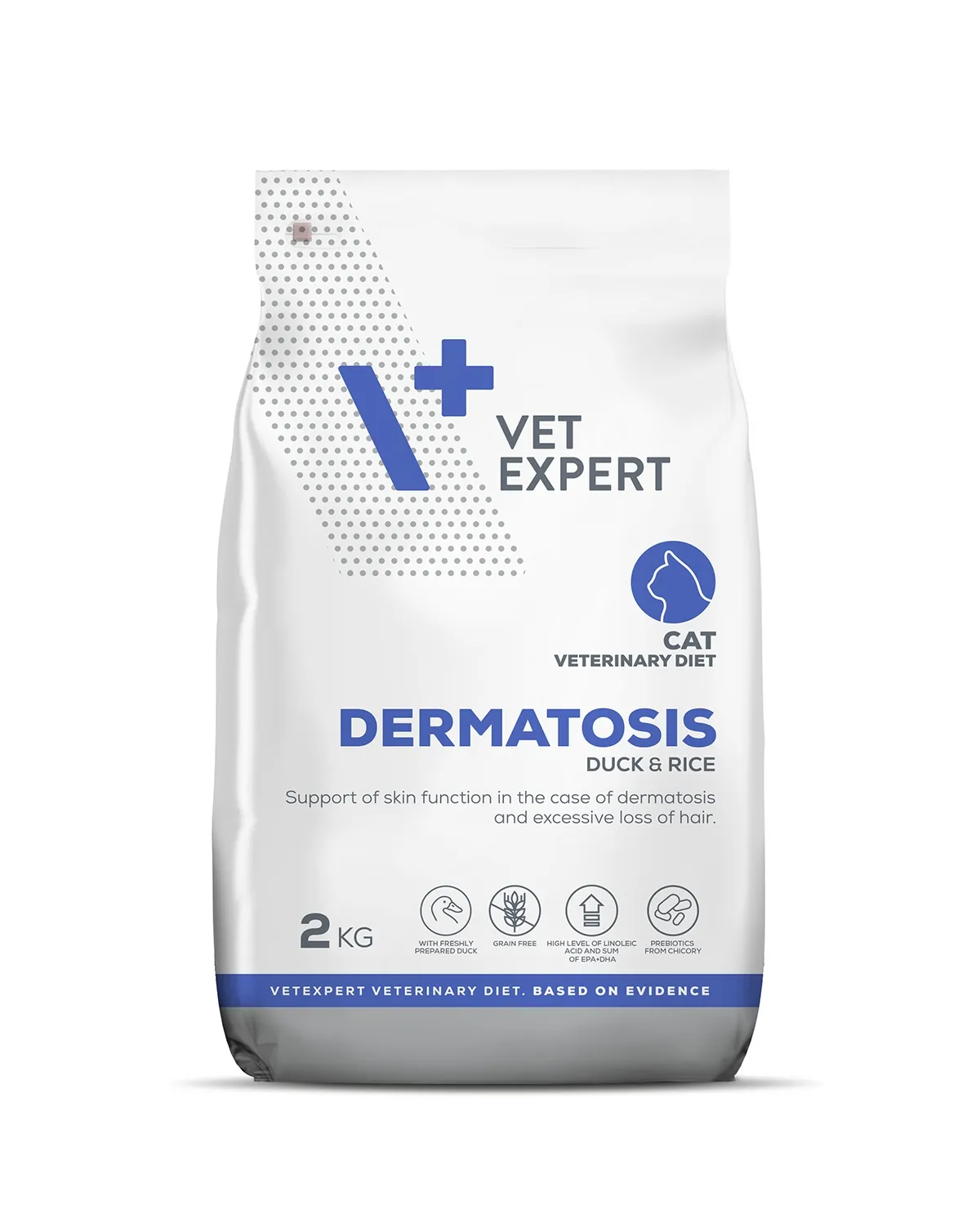 4T VD KAĶU DERMATOSIS SAUSĀ B PĪLE/RĪSI 2KG - Produkta attēls 