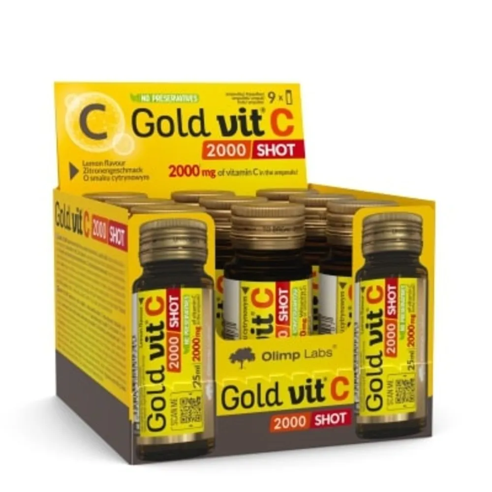 OlLIMP LABS® Gold Vit. C 2000 mg šoti, 25 ml x 9 gab - Produkta attēls 