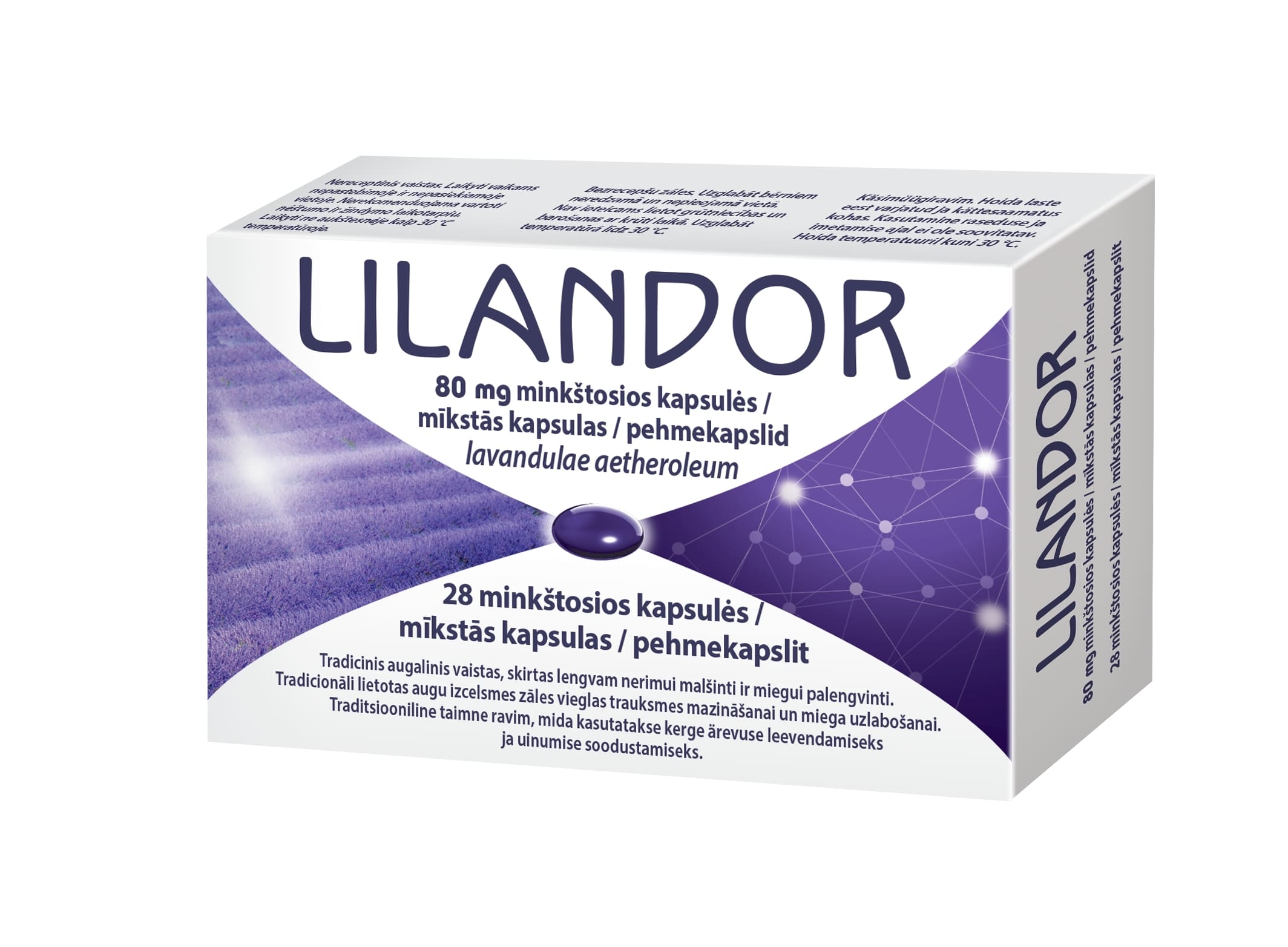 LILANDOR 80 mg kapsulas, 28 gab. - Produkta attēls 