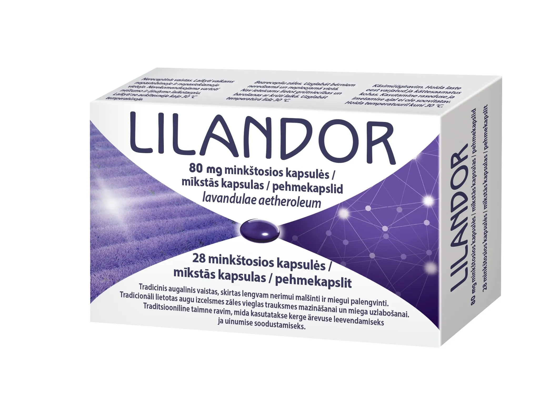 LILANDOR 80 mg kapsulas, 28 gab. - Produkta attēls 