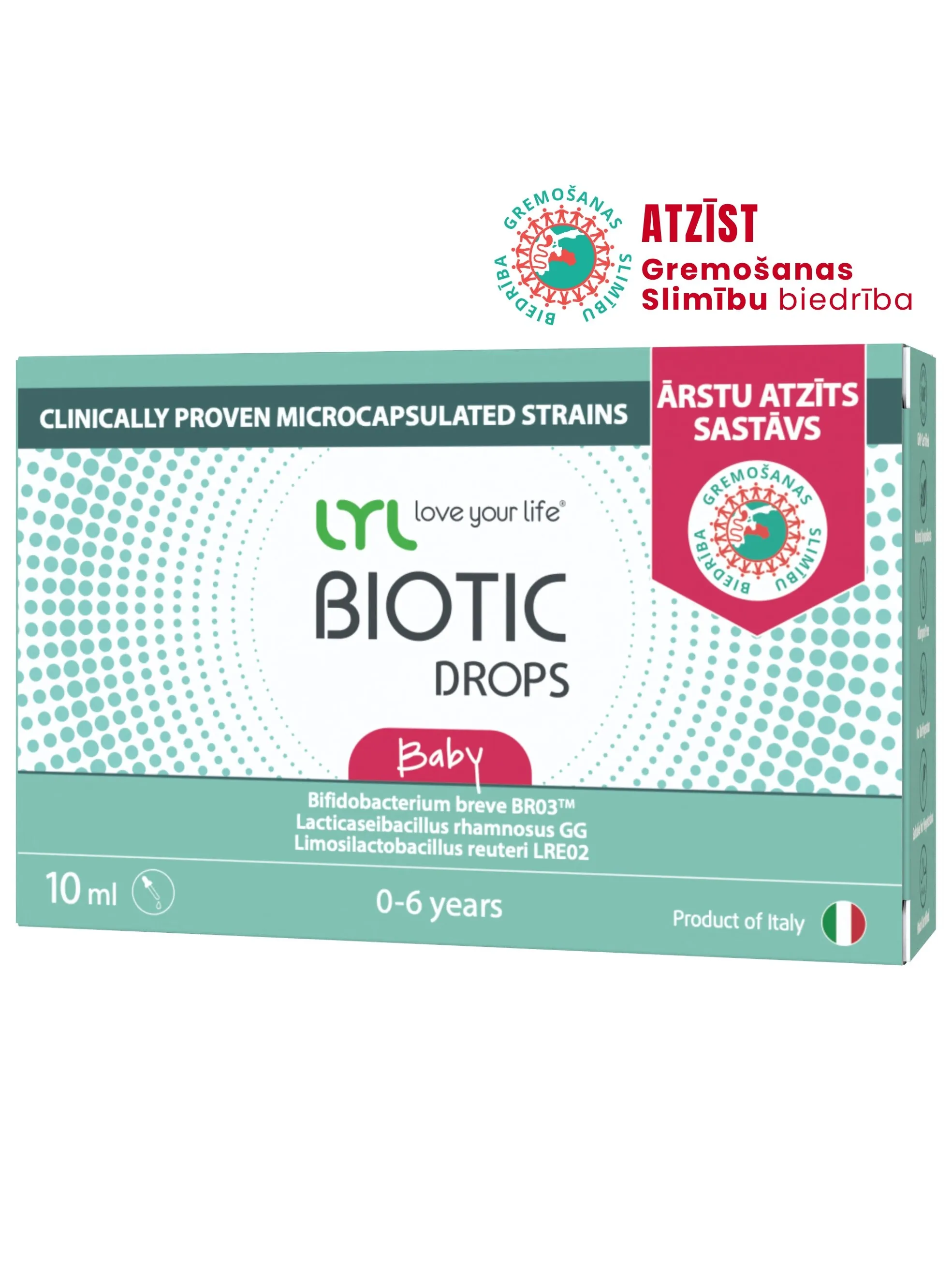 LYL BIOTIC Drops (20 devas), pilieni, 10 ml - Produkta attēls 4