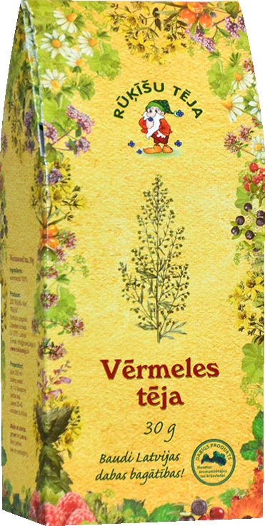 RŪĶĪŠU TĒJA VĒRMELES 30G - Produkta attēls 