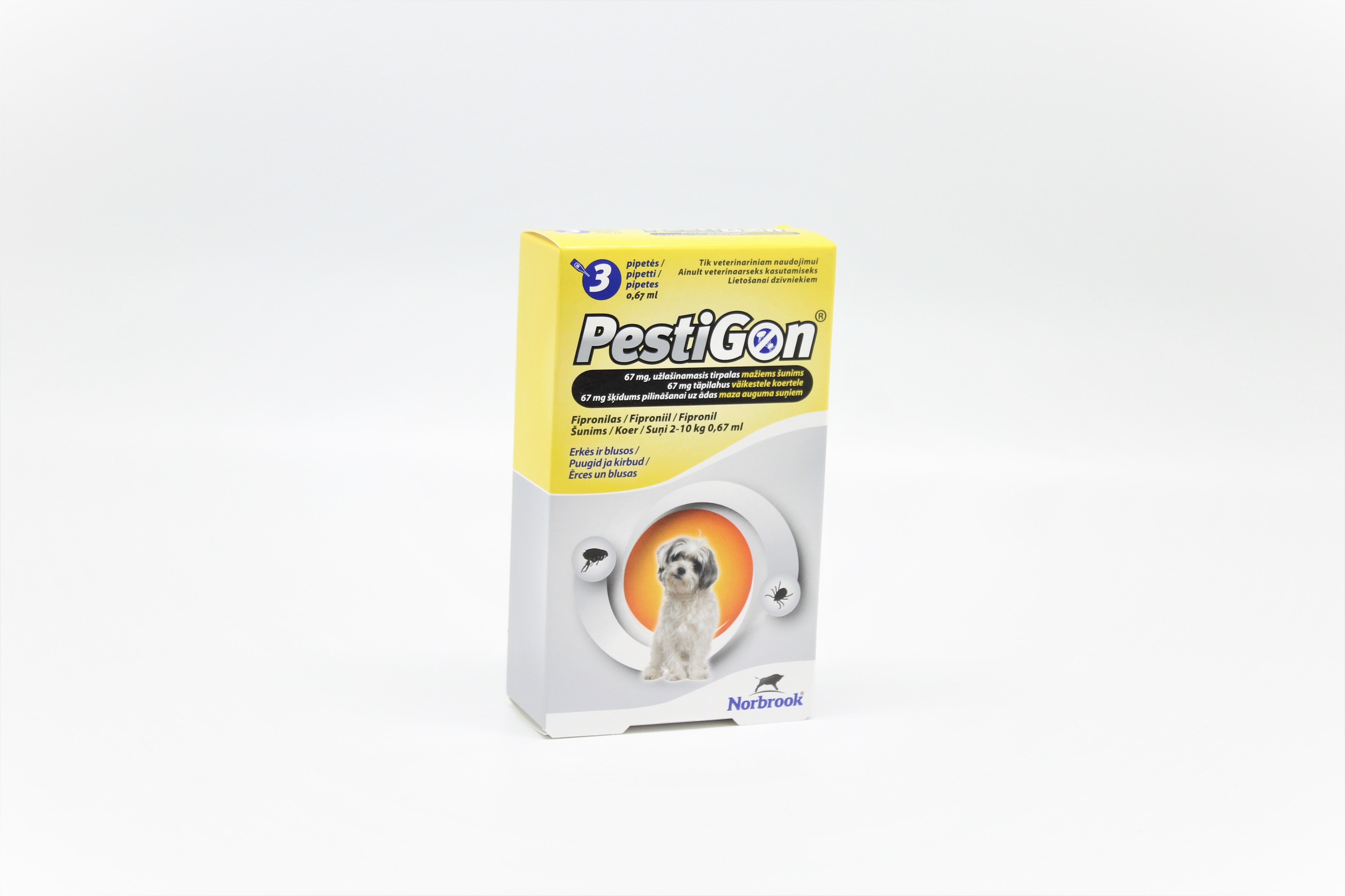 PESTIGON  67MG ŠĶĪD SUŅIEM 2-10KG N3 - Produkta attēls 