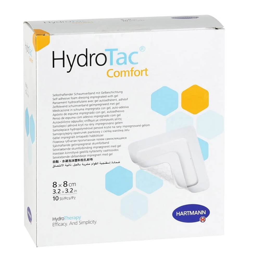 HYDROTAC Comfort brūču pārsējs (8 x 8 cm), 1 gab. - Produkta attēls 