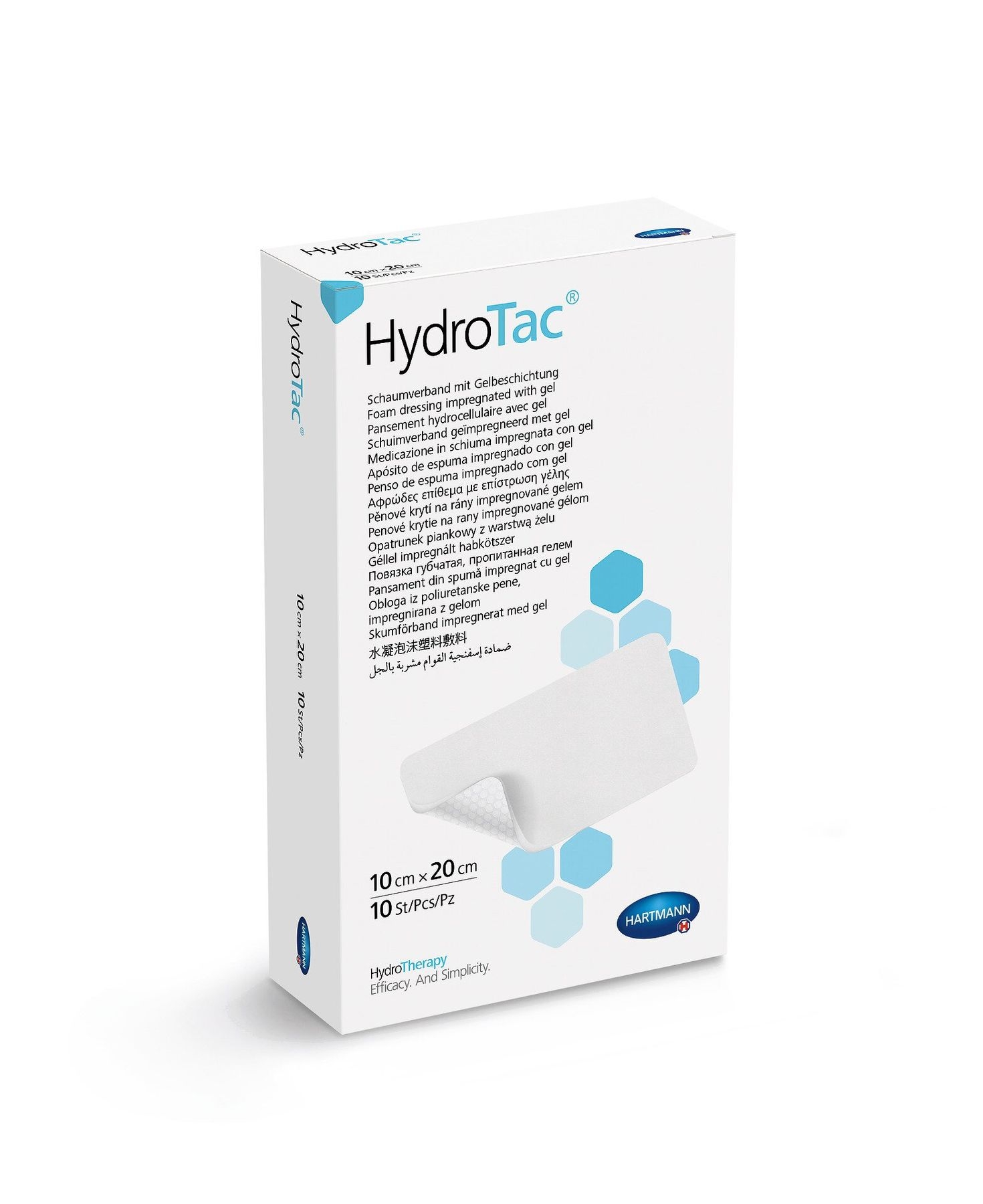 HYDROTAC brūču pārsējs (10 x 20 cm), 1 gab - Produkta attēls 
