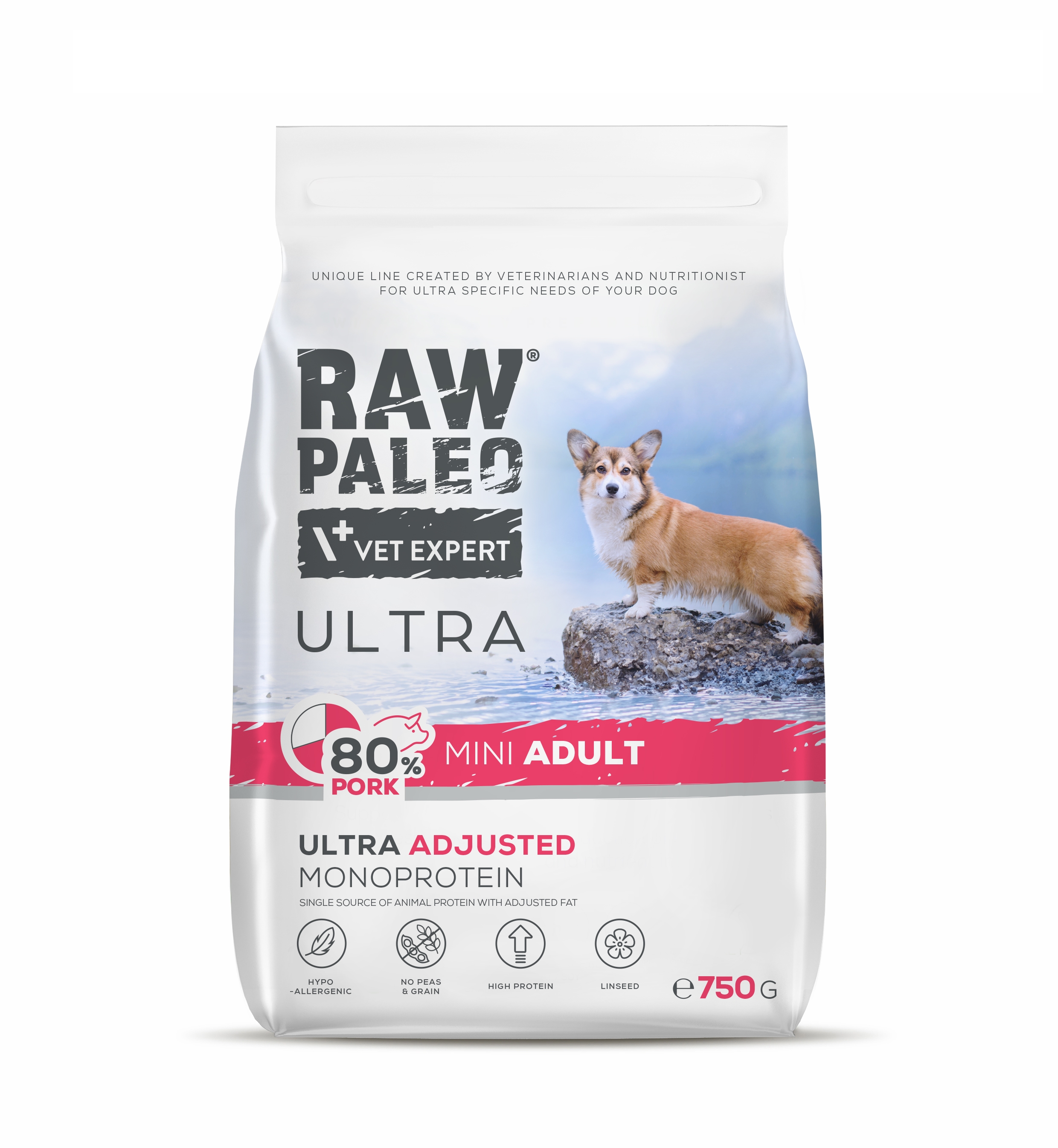 RAW PALEO ULTRA SUŅU SAUSĀ B MINI CŪKGAĻA 750G - Produkta attēls 