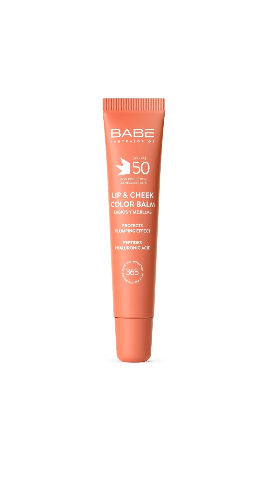 BABE LIP & CHEEK SPF50 BALZAMS LŪPĀM UN VAIGIEM PERSIKU 20ML - Produkta attēls 