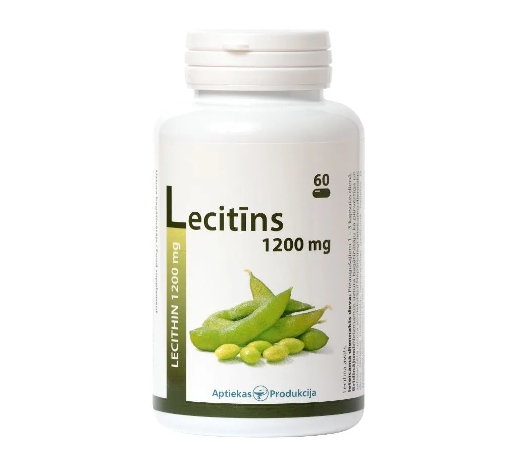 AP Lecitīns, kapsulas, 1200mg, 60gab - Produkta attēls 