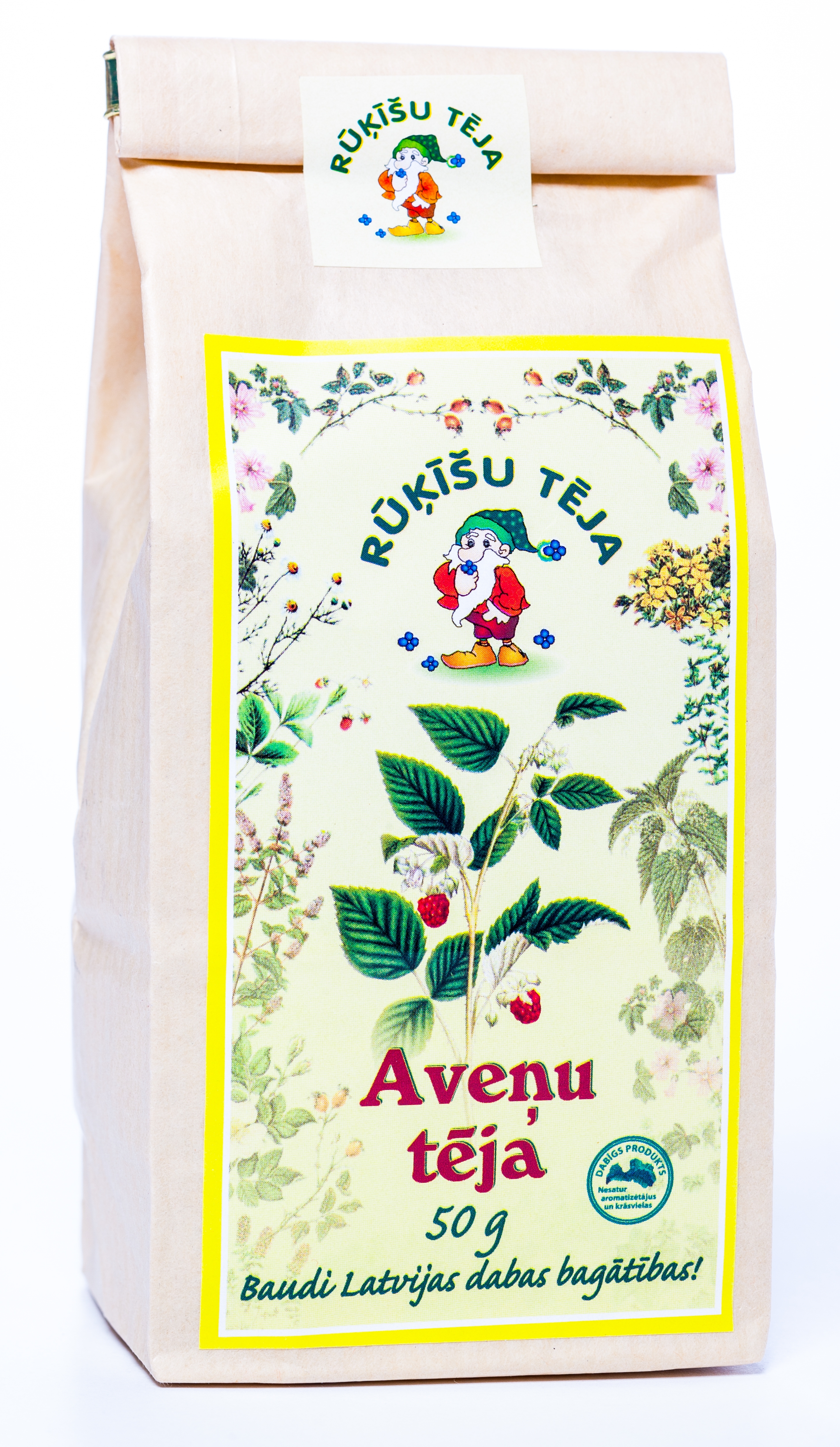 RŪĶĪŠU TĒJA AVEŅU 50G - Produkta attēls 