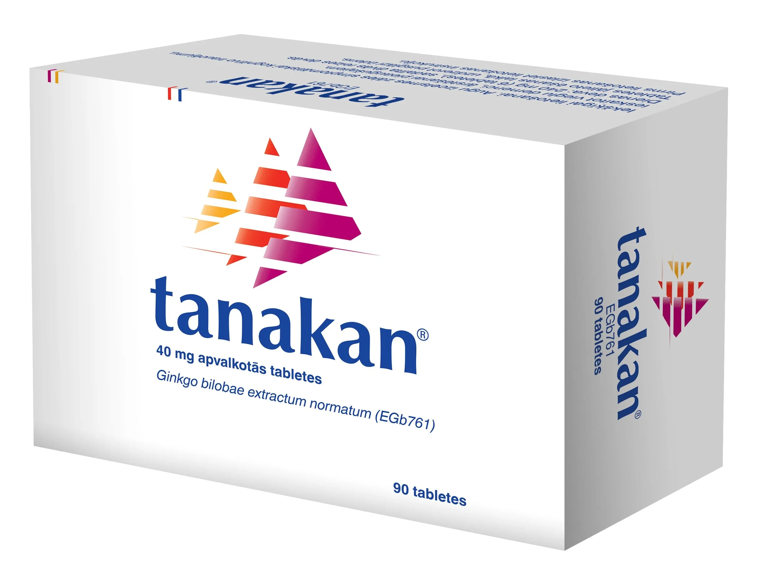 TANAKAN 40MG APVALKOTĀS TABLETES N90 - Produkta attēls 