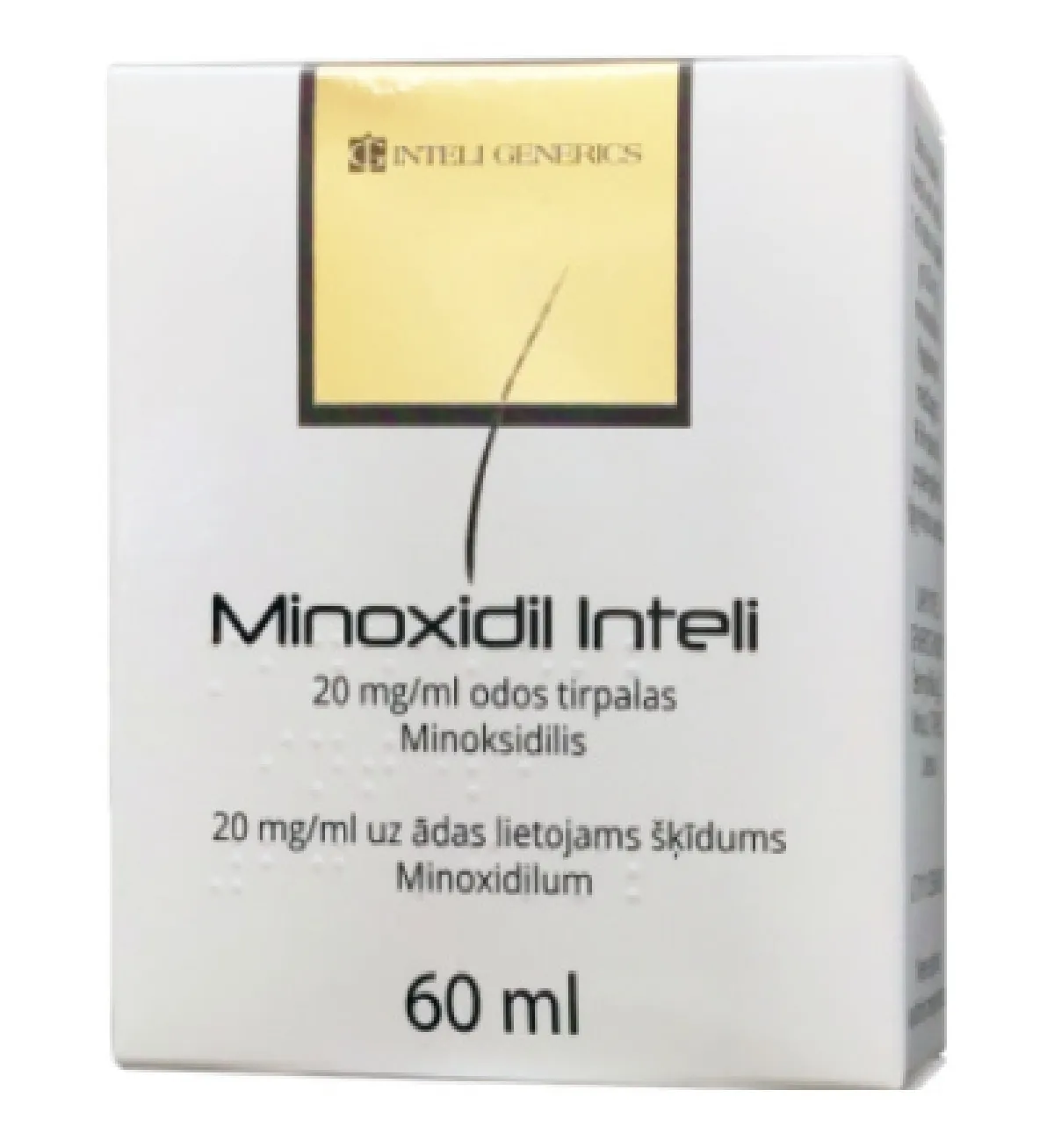 MINOXIDIL INTELI 20MG/ML SOL 60ML - Produkta attēls 