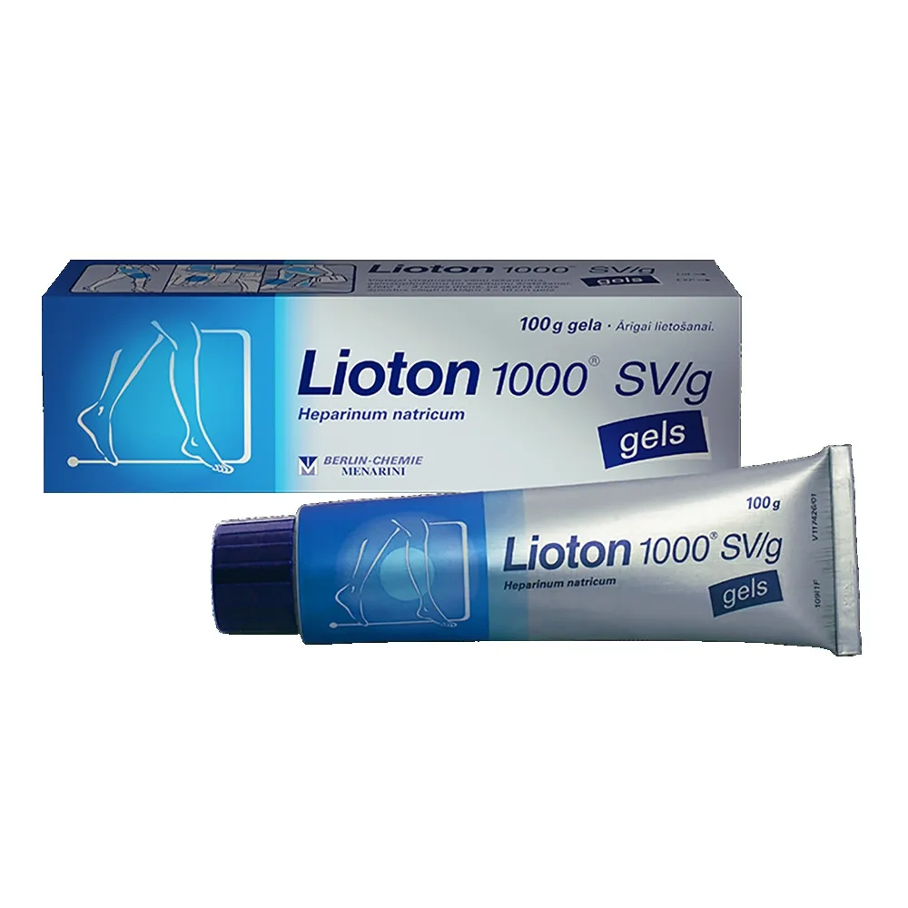 LIOTON 1000 (HEPARIN) GELS 100G - Produkta attēls 