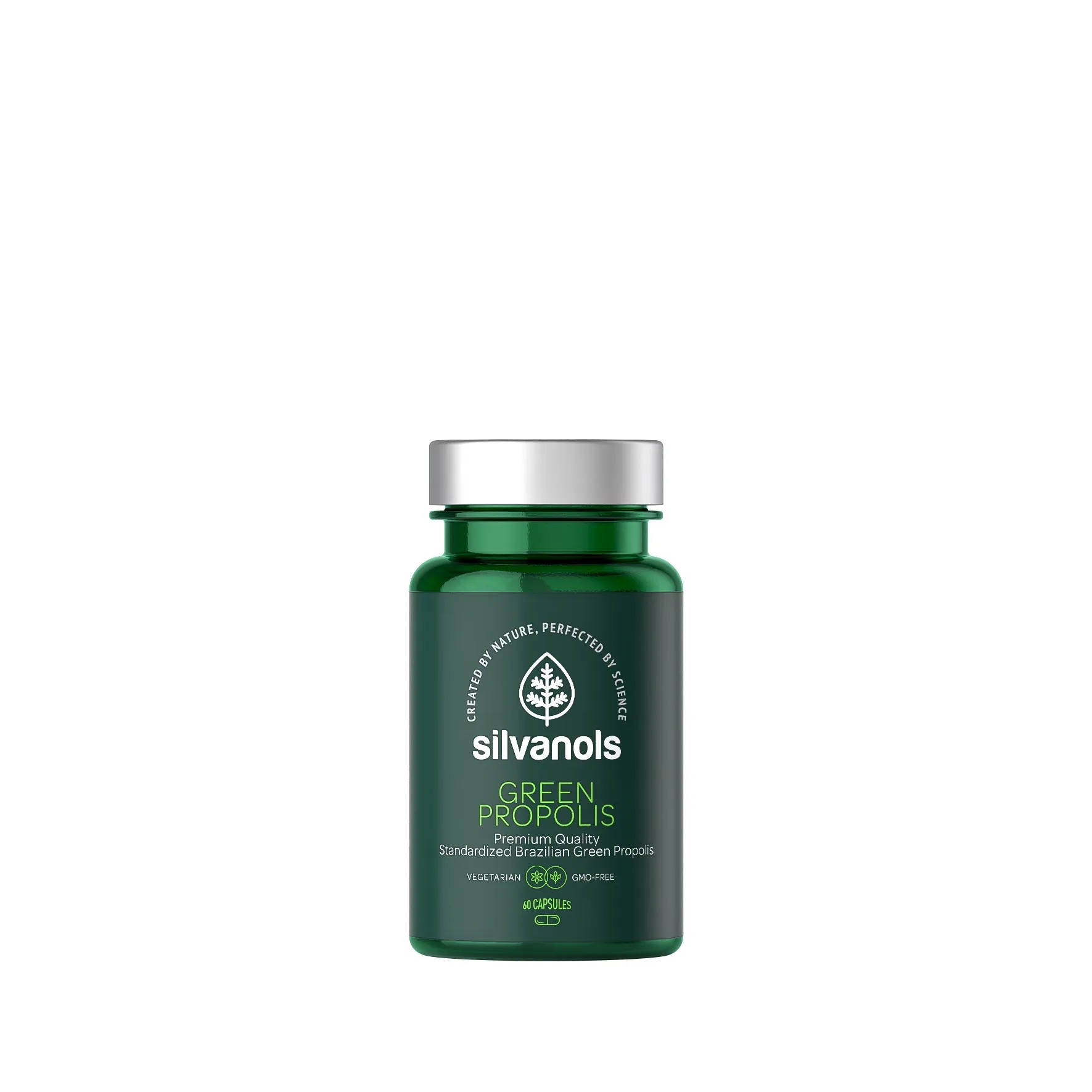 SILVANOLS Green propolis kapsulas, 60 gab. - Produkta attēls 