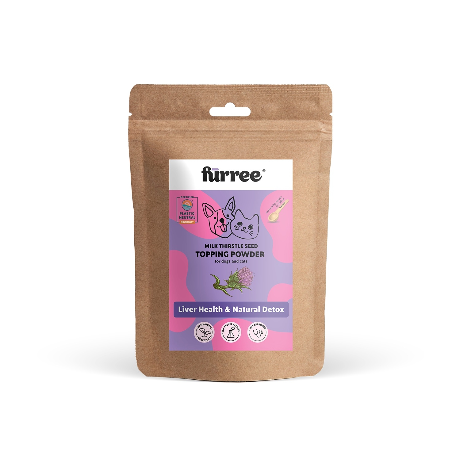 Fürree Topping Piena dadža pulveris 100g suņiem, kaķiem - Produkta attēls 