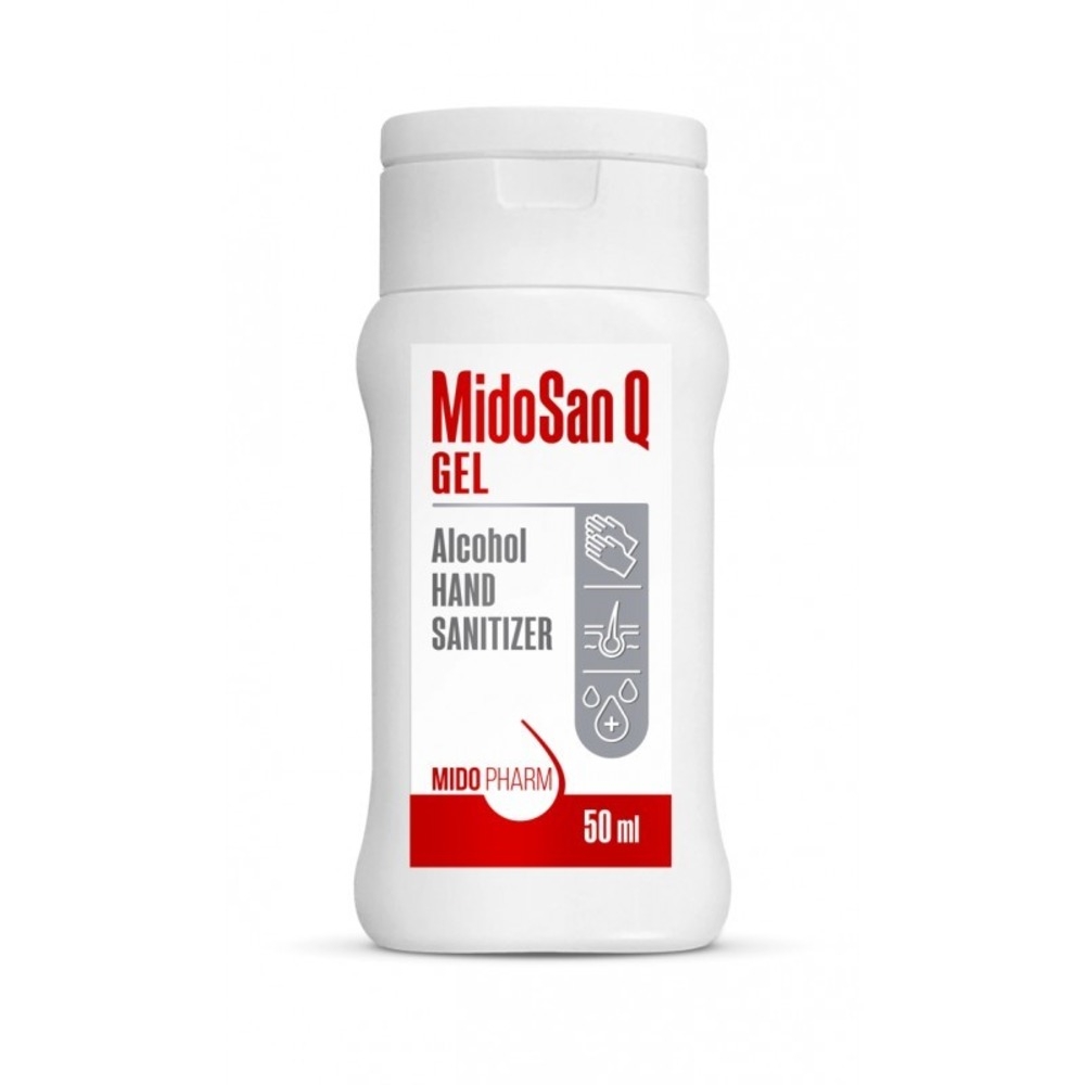 Dezinfekcijas līdzeklis MIDOSAN Q gēls rokām, 50 ml - Produkta attēls 