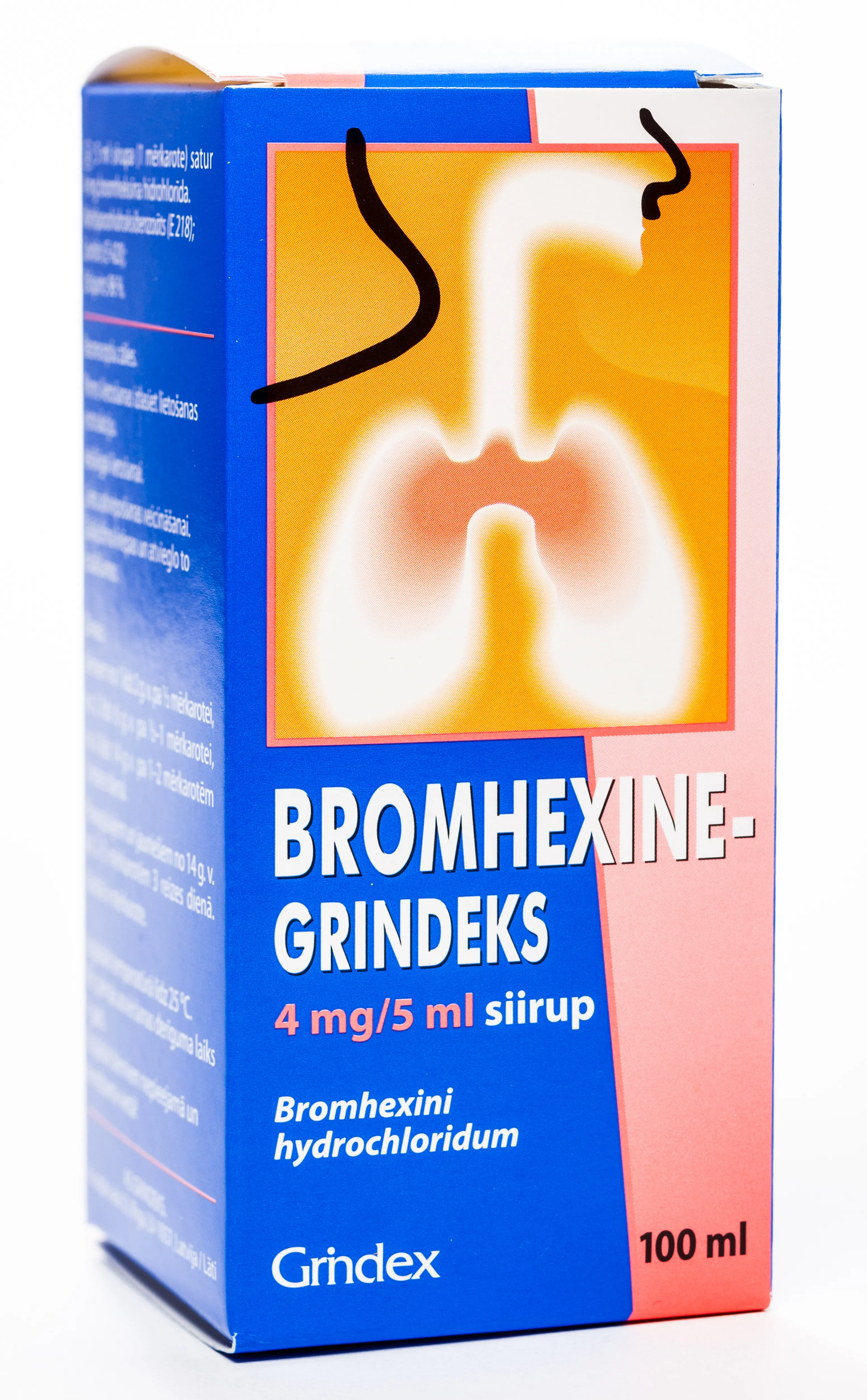 BROMHEKSĪNS sīrups, 100 ml - Produkta attēls 