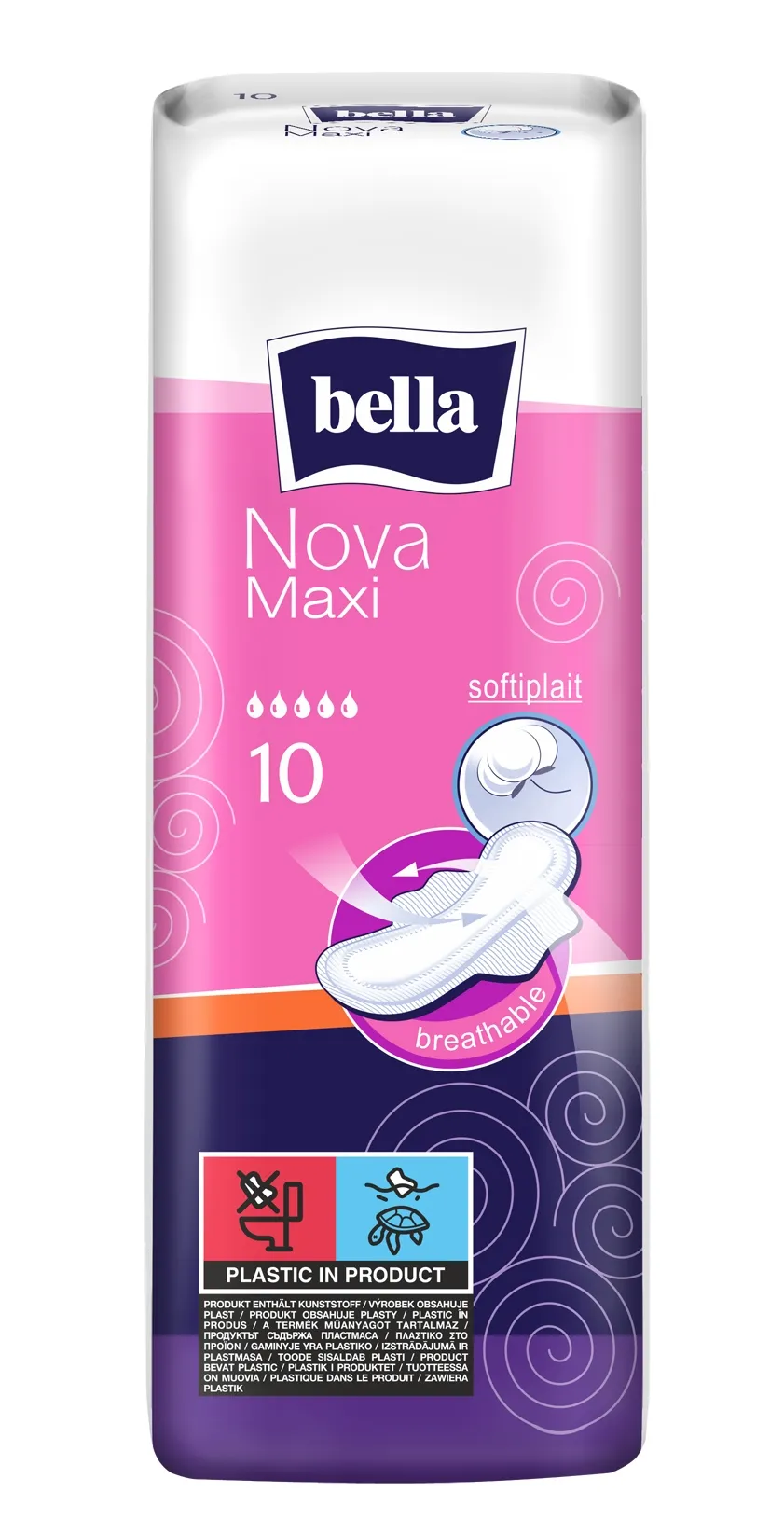 BELLA NOVA MAXI higiēniskās paketes, 10 gab. - Produkta attēls 2