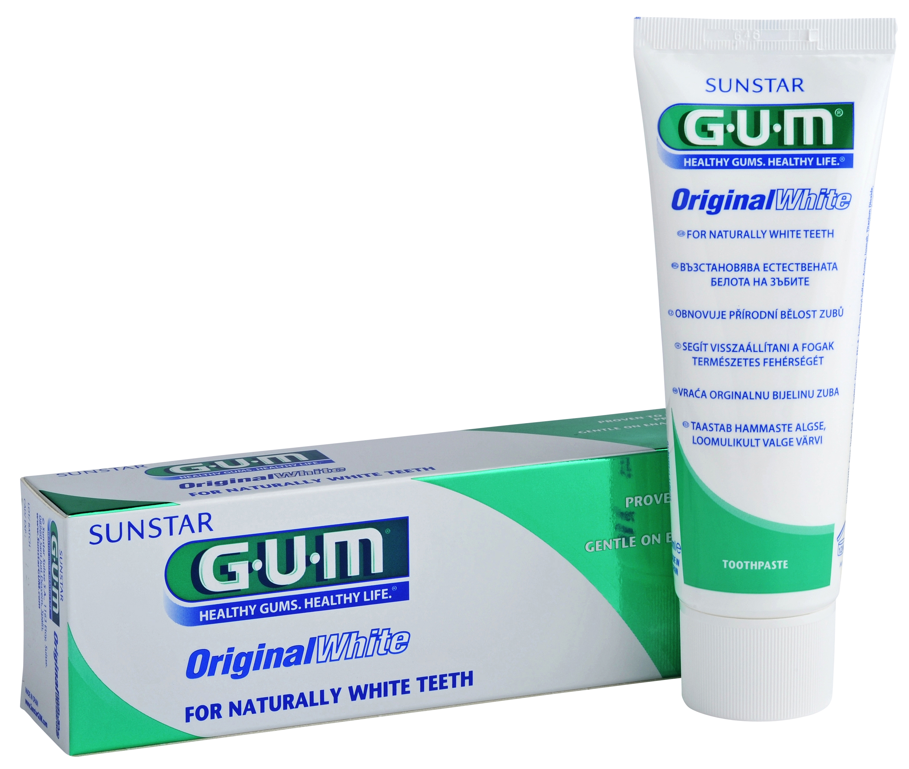 GUM® Original White zobu pasta, 75 ml - Produkta attēls 