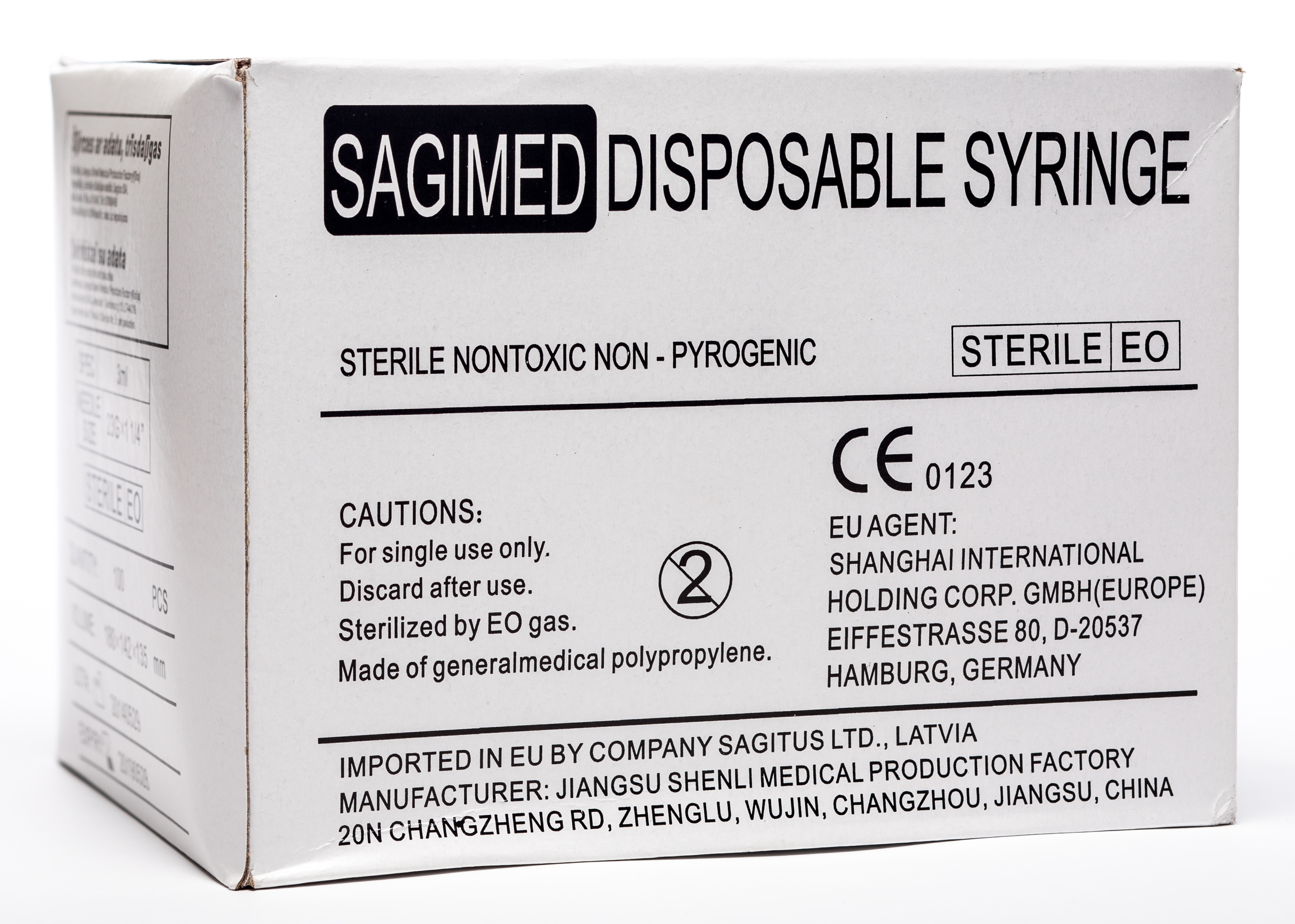 SYRINGE TRĪSKOMP.3ML 23G (+AD.0.6X32) SLIP N100 - Produkta attēls 