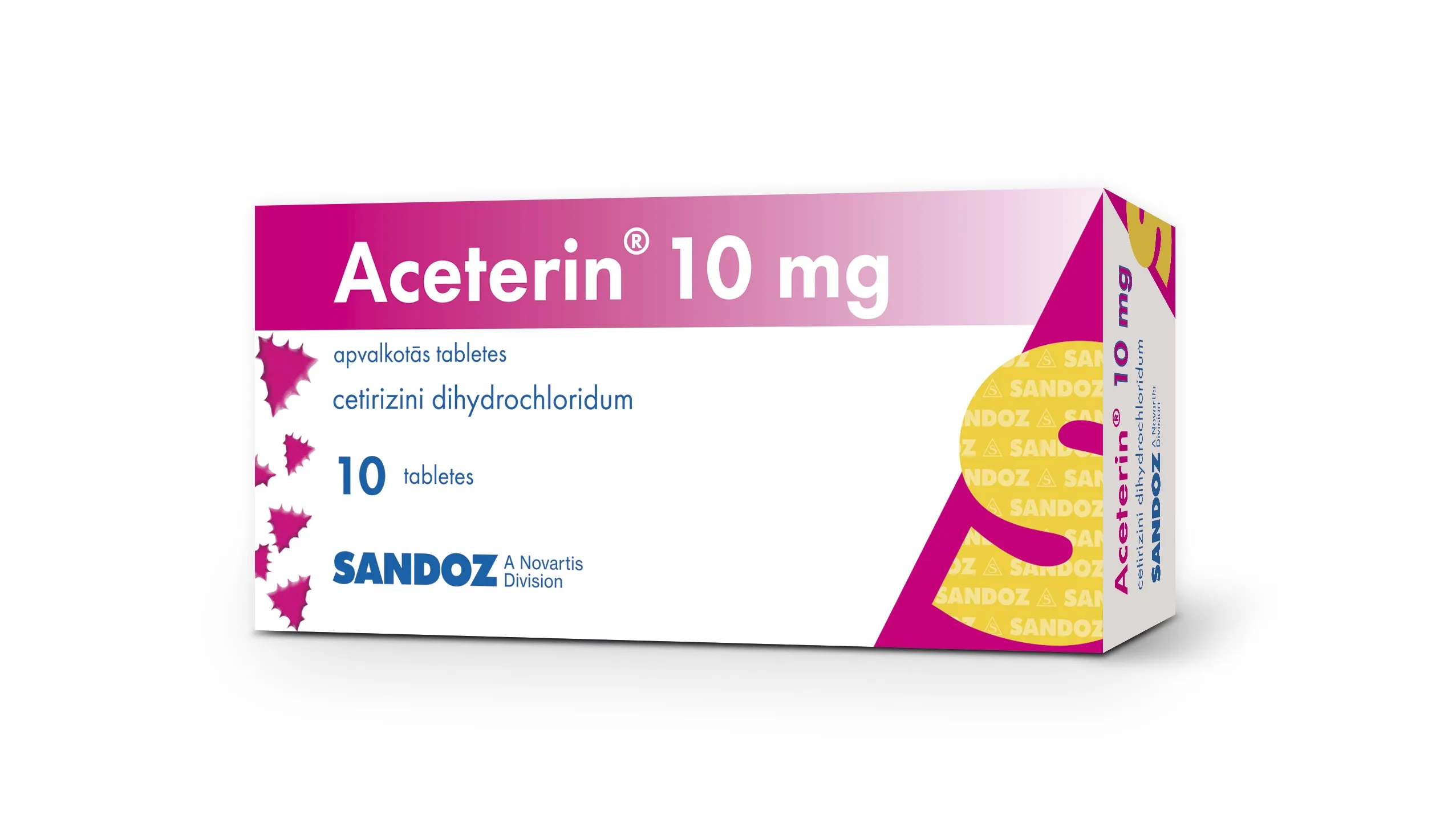ACETERIN 10 mg tabletes, 10 gab. - Produkta attēls 