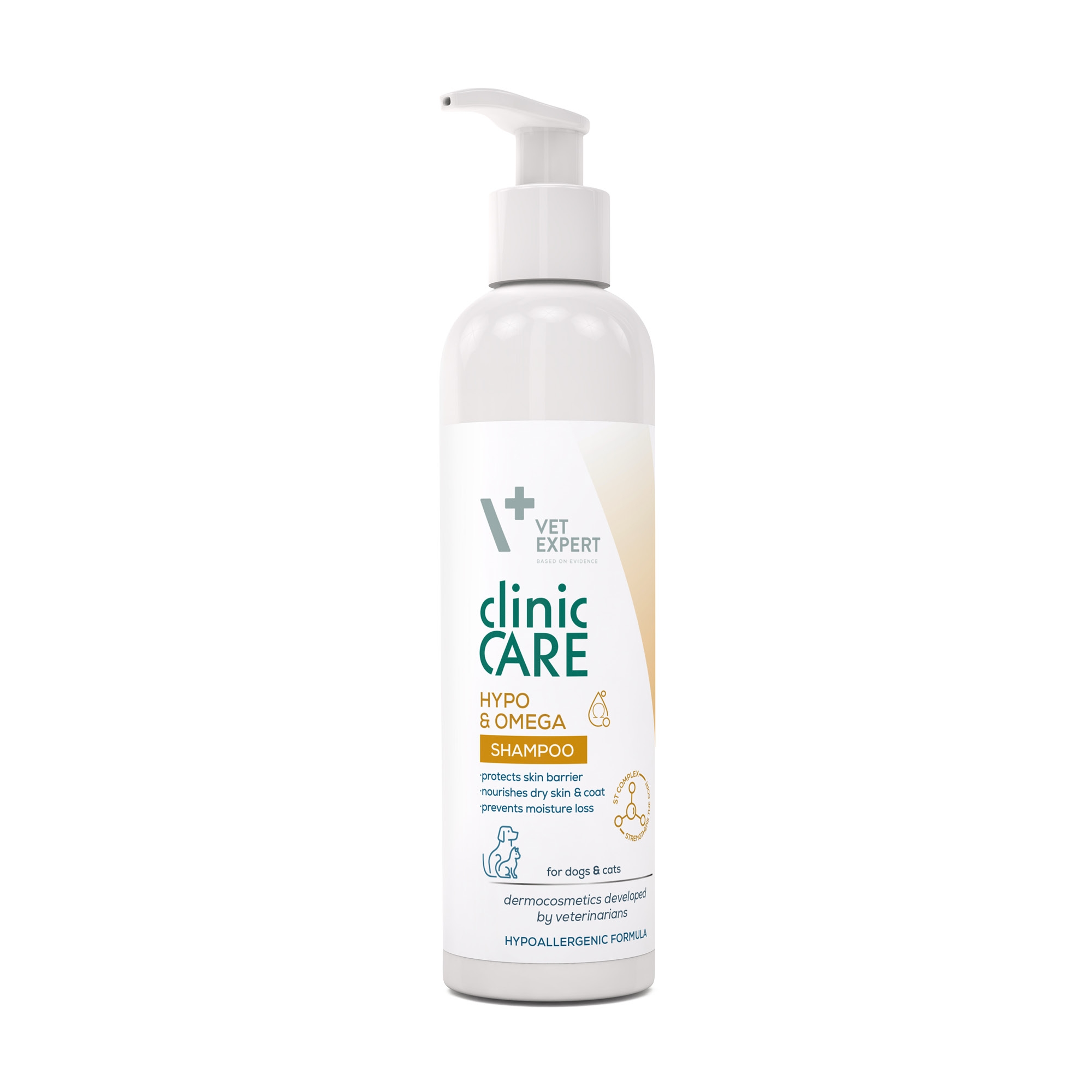VetExpert Microbiome Hypo&Omega šampūns suņiem, kaķiem 250ml - Produkta attēls 