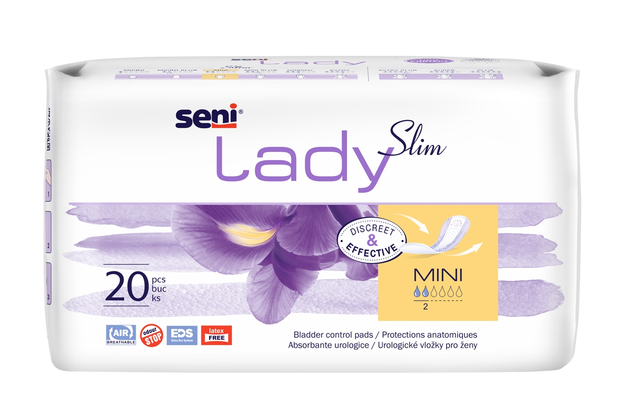SENI LADY Slim Mini uroloģiskie ieliktņi, 20 gab. - Produkta attēls 