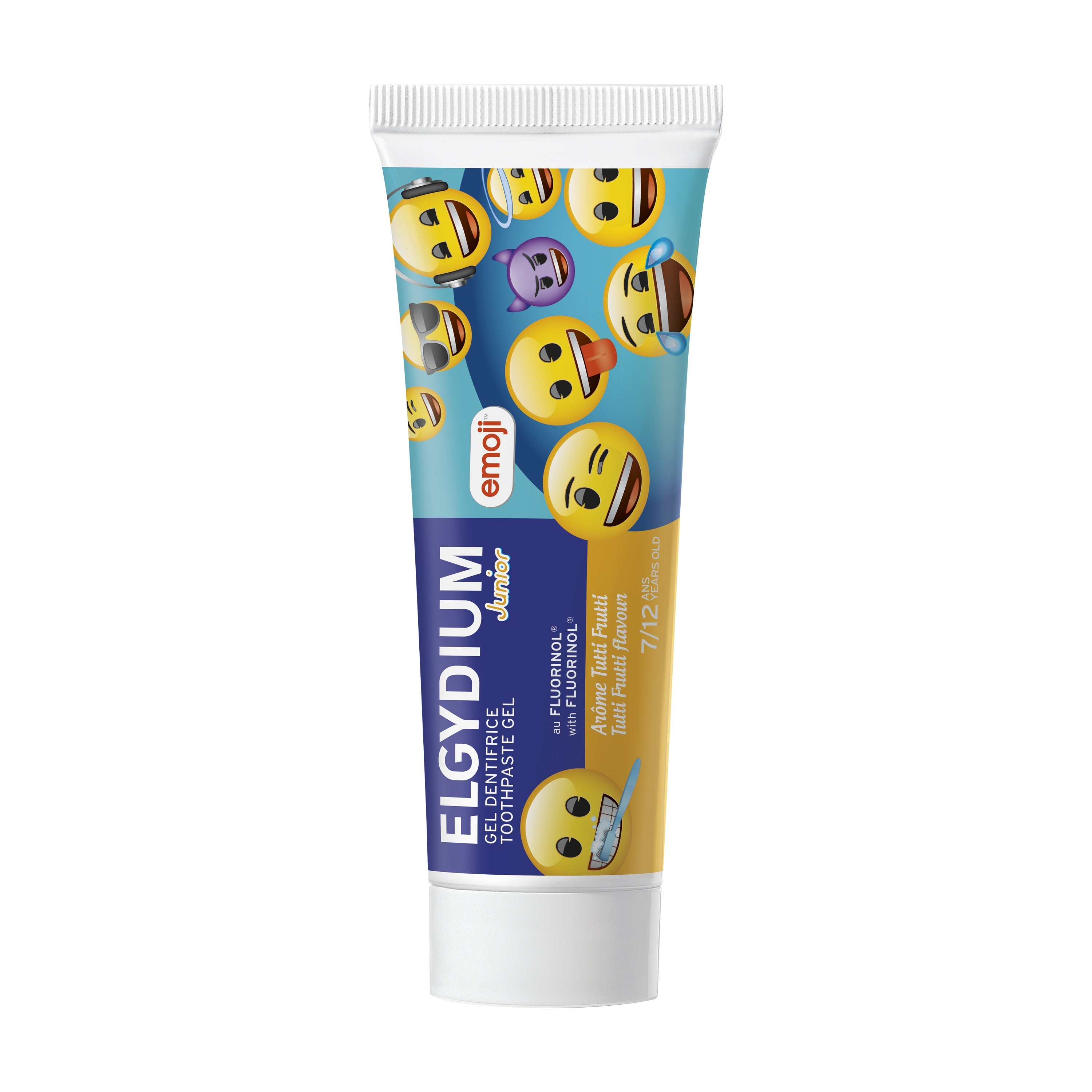 ELGYDIUM JUNIOR TUTTI FRUTTI zobu pasta, 50 ml - Produkta attēls 