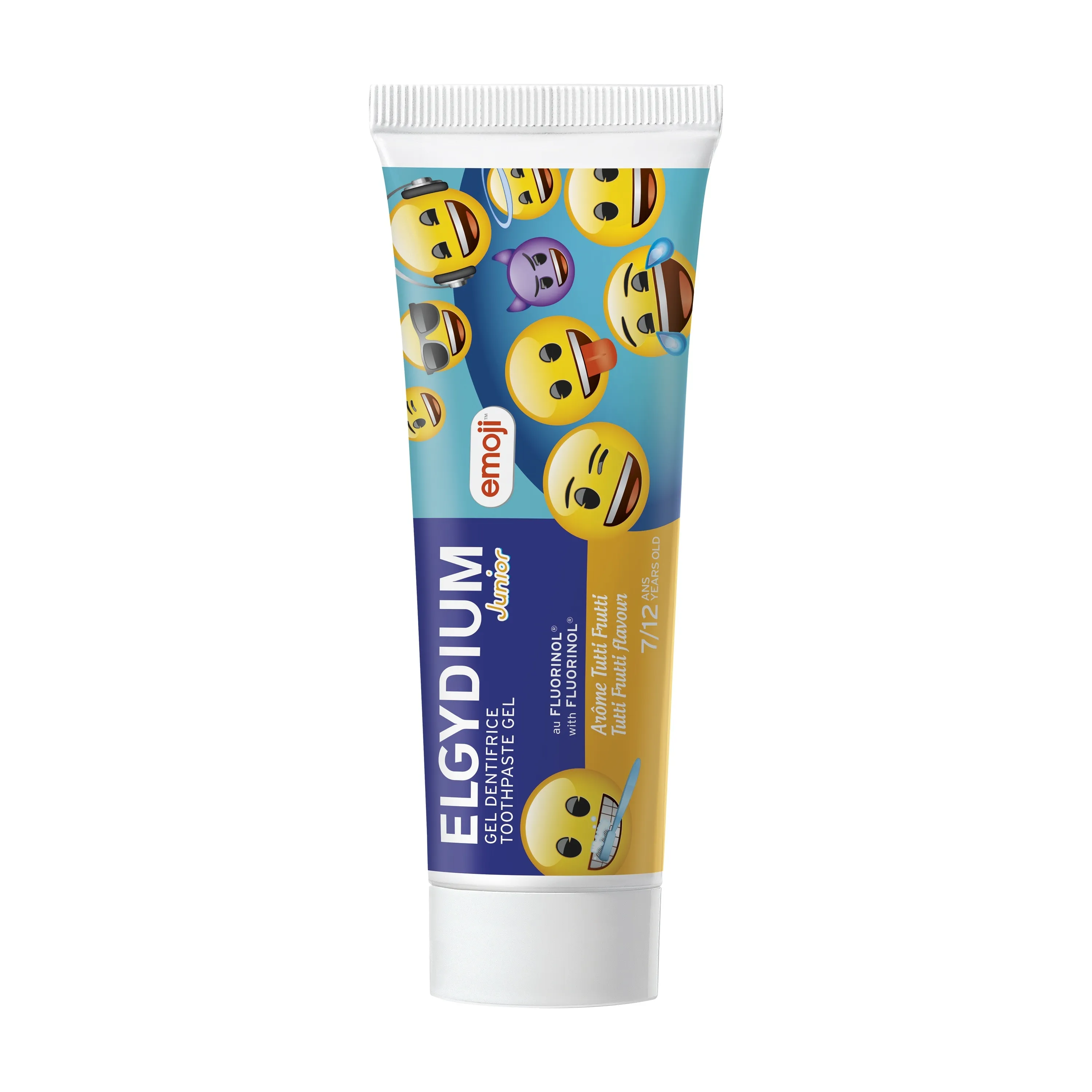 ELGYDIUM JUNIOR TUTTI FRUTTI zobu pasta, 50 ml - Produkta attēls 