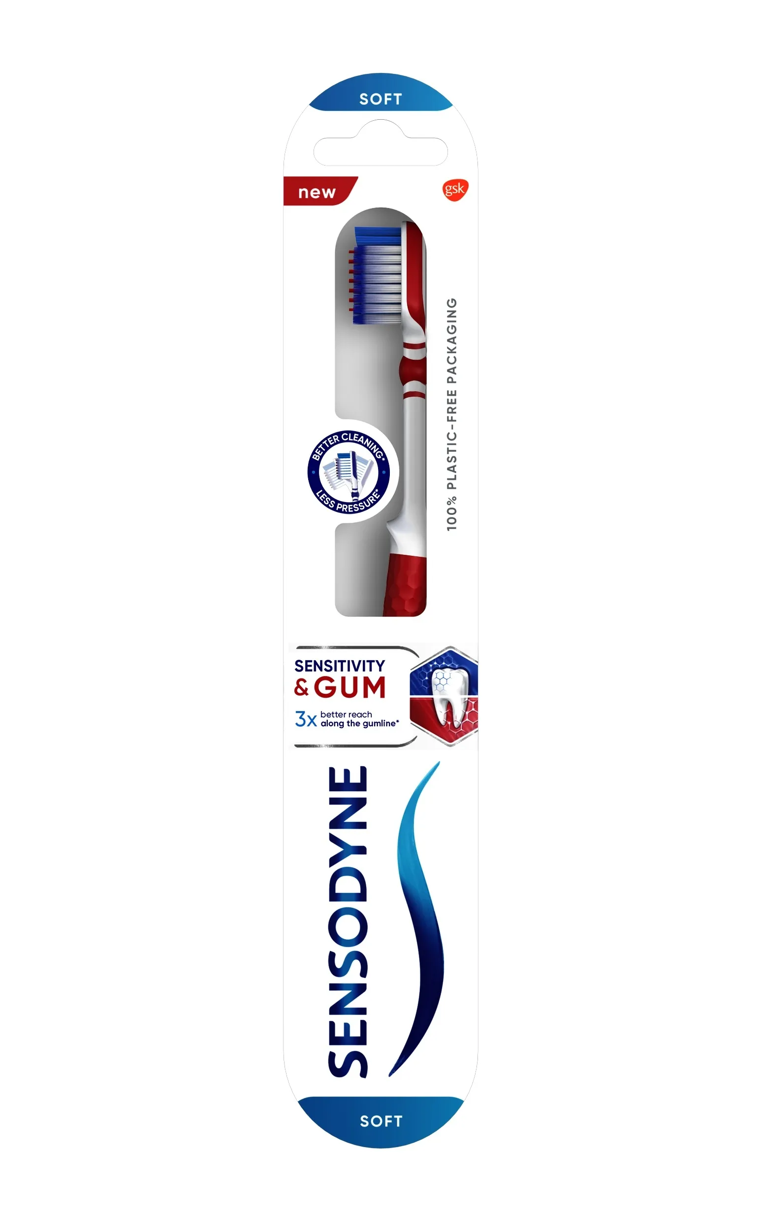 SENSODYNE Sensitivity & Gum (mīksta) zobu birste - Produkta attēls 