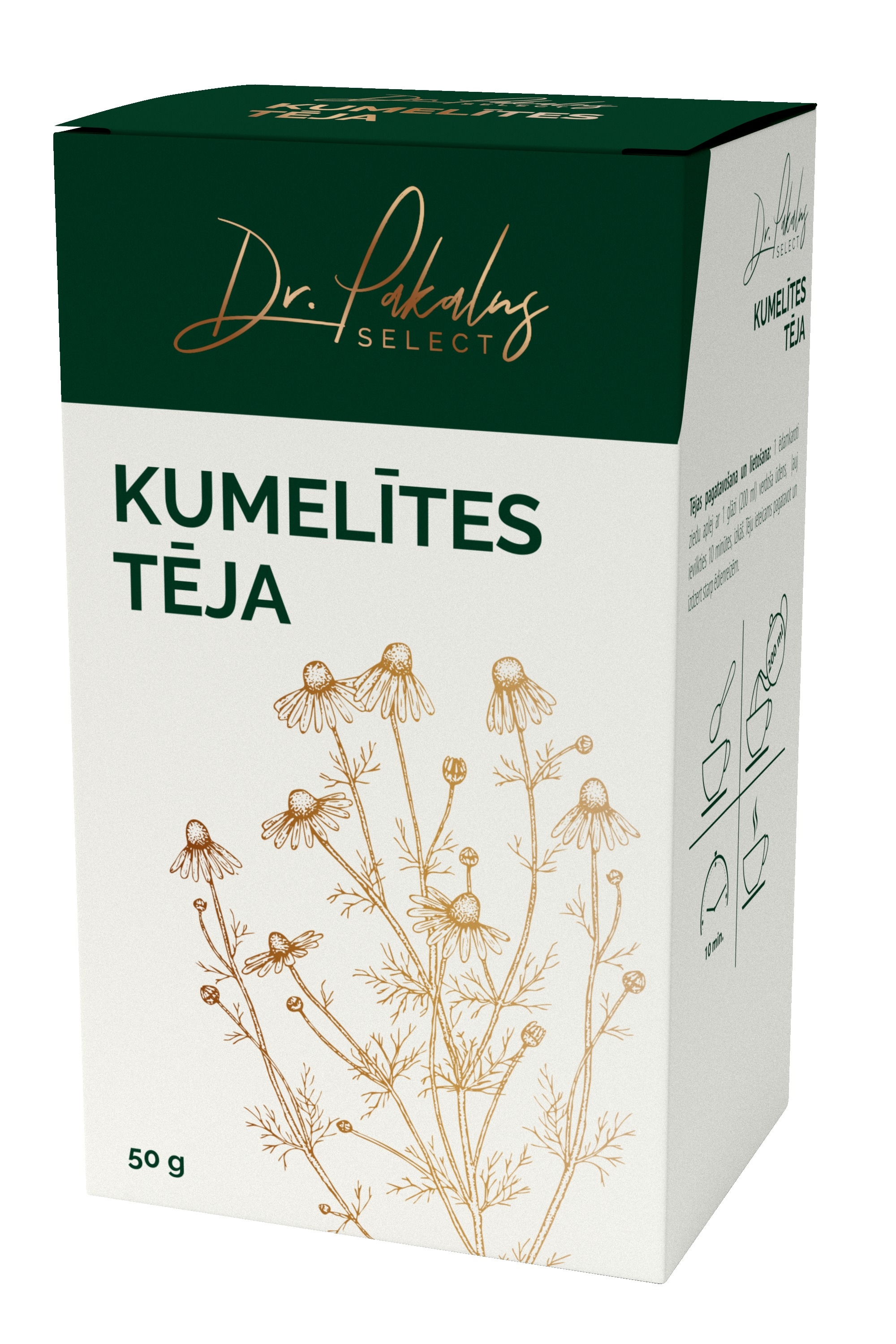 DR. PAKALNS kumelīšu tēja, 50 g - Produkta attēls 