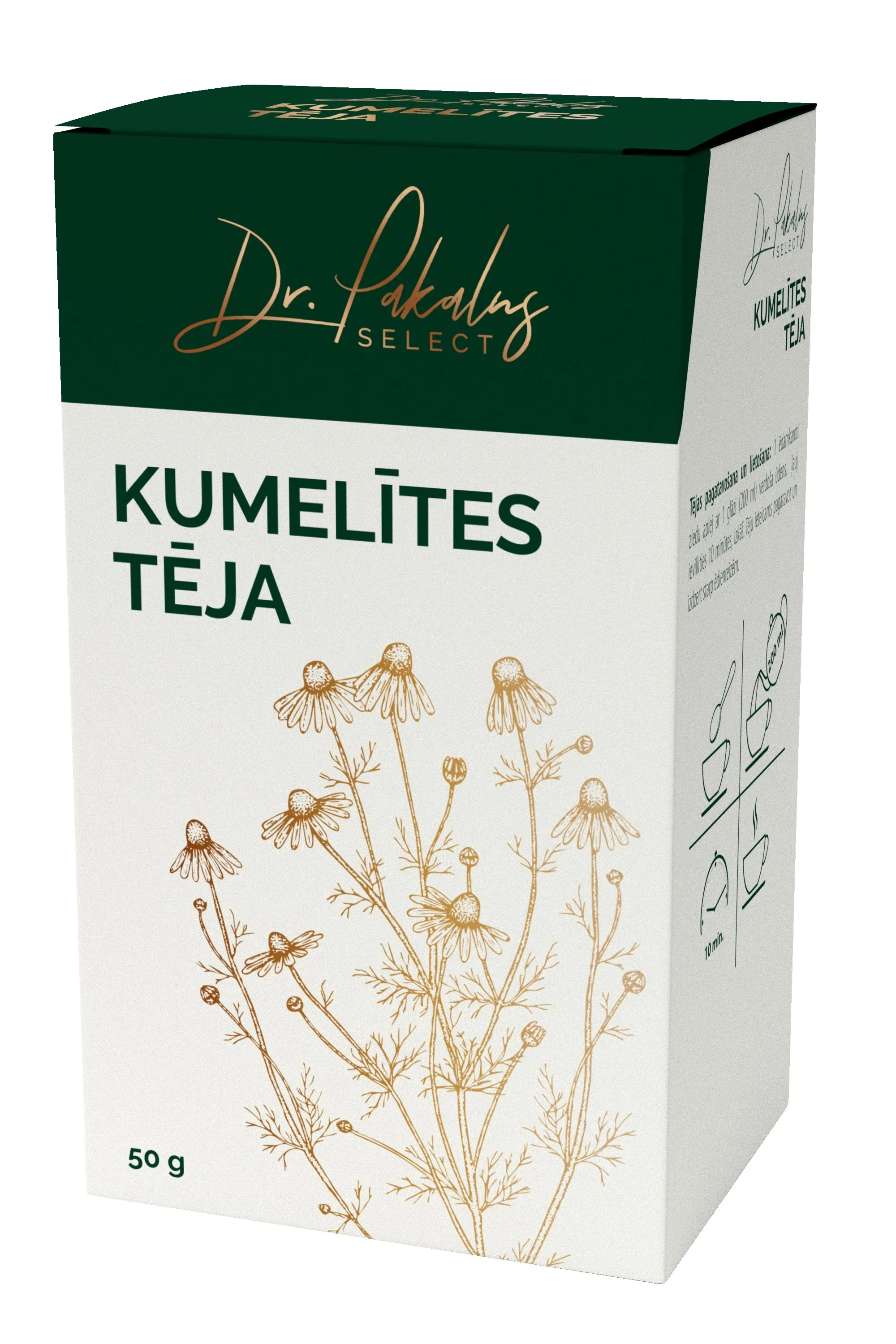 DR. PAKALNS kumelīšu tēja, 50 g - Produkta attēls 