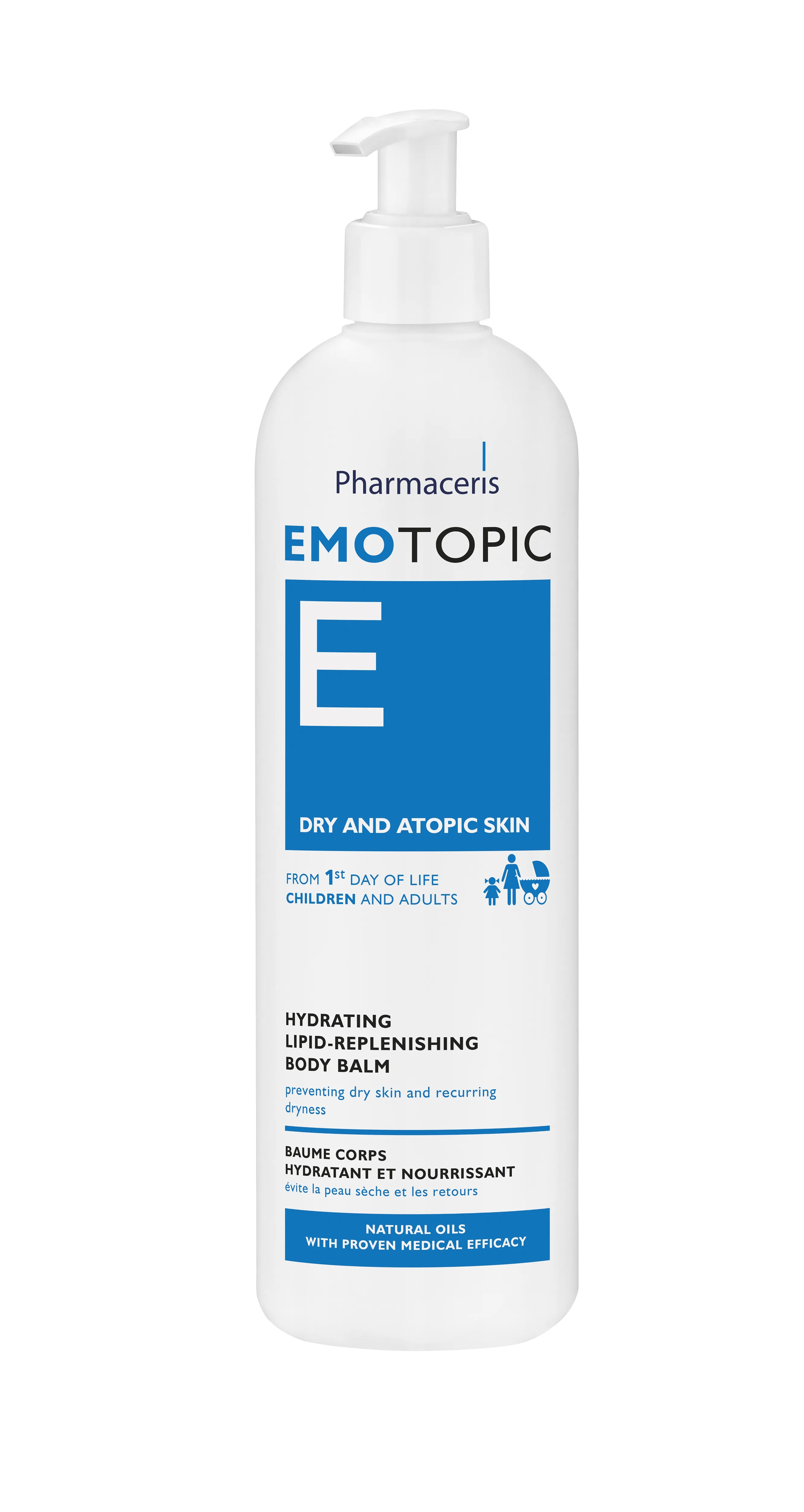 PHARMACERIS E.Emotopic mitrinošs ķermeņa balzāms, 400 ml - Produkta attēls 