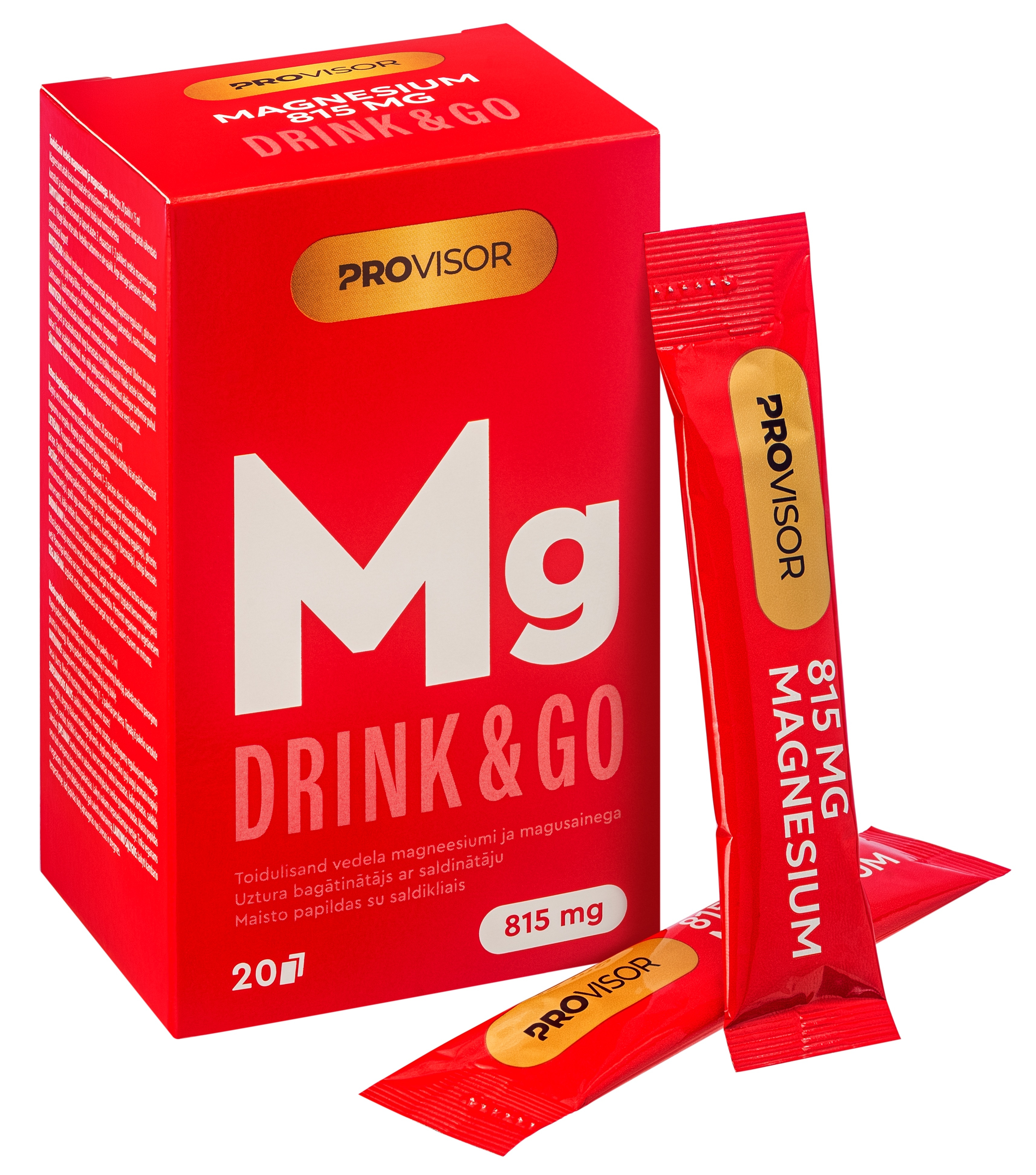 PROVISOR Mg Drink & Go 250 mg, 20 gab - Produkta attēls 