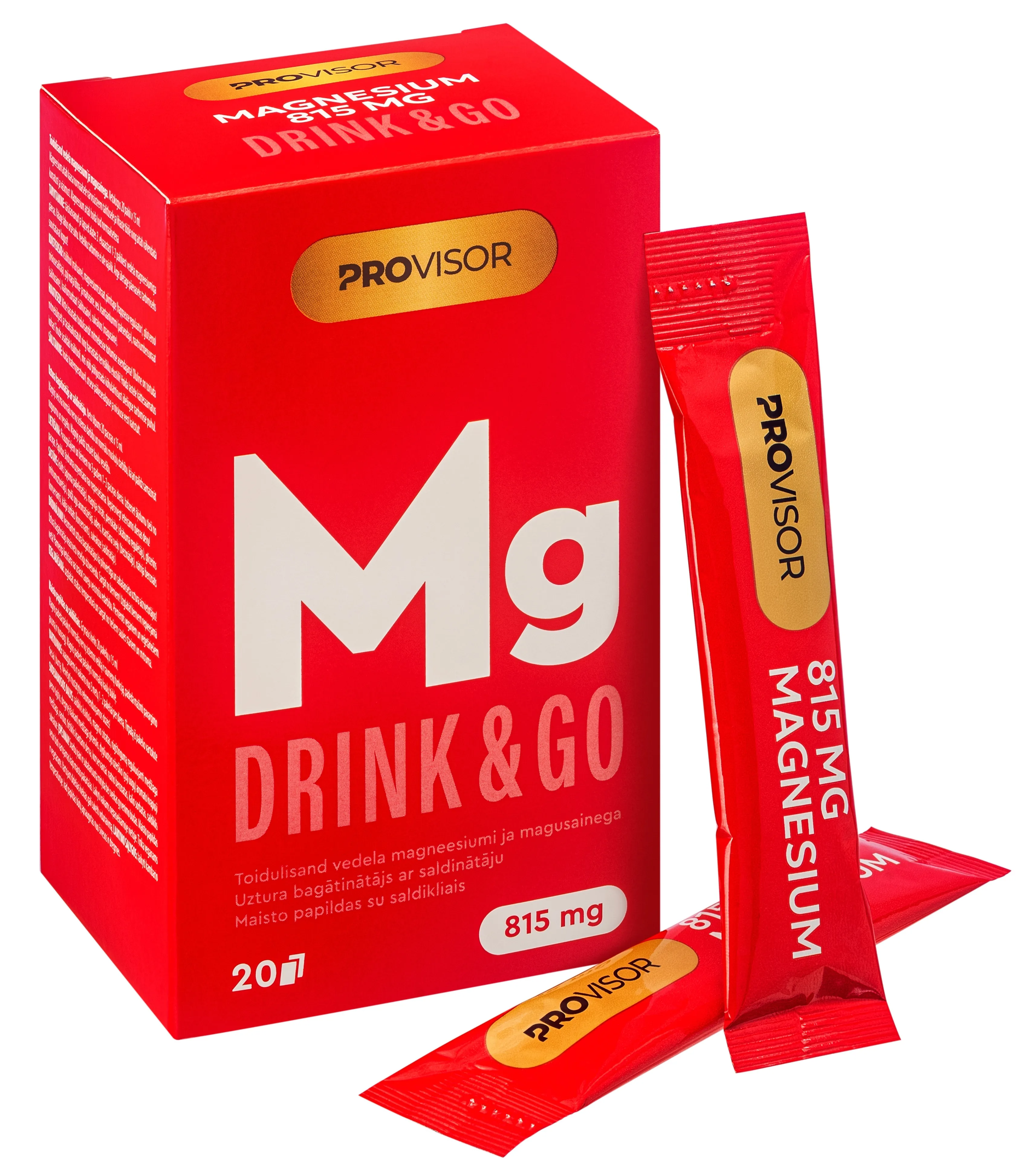 PROVISOR Mg Drink & Go 250 mg, 20 gab - Produkta attēls 