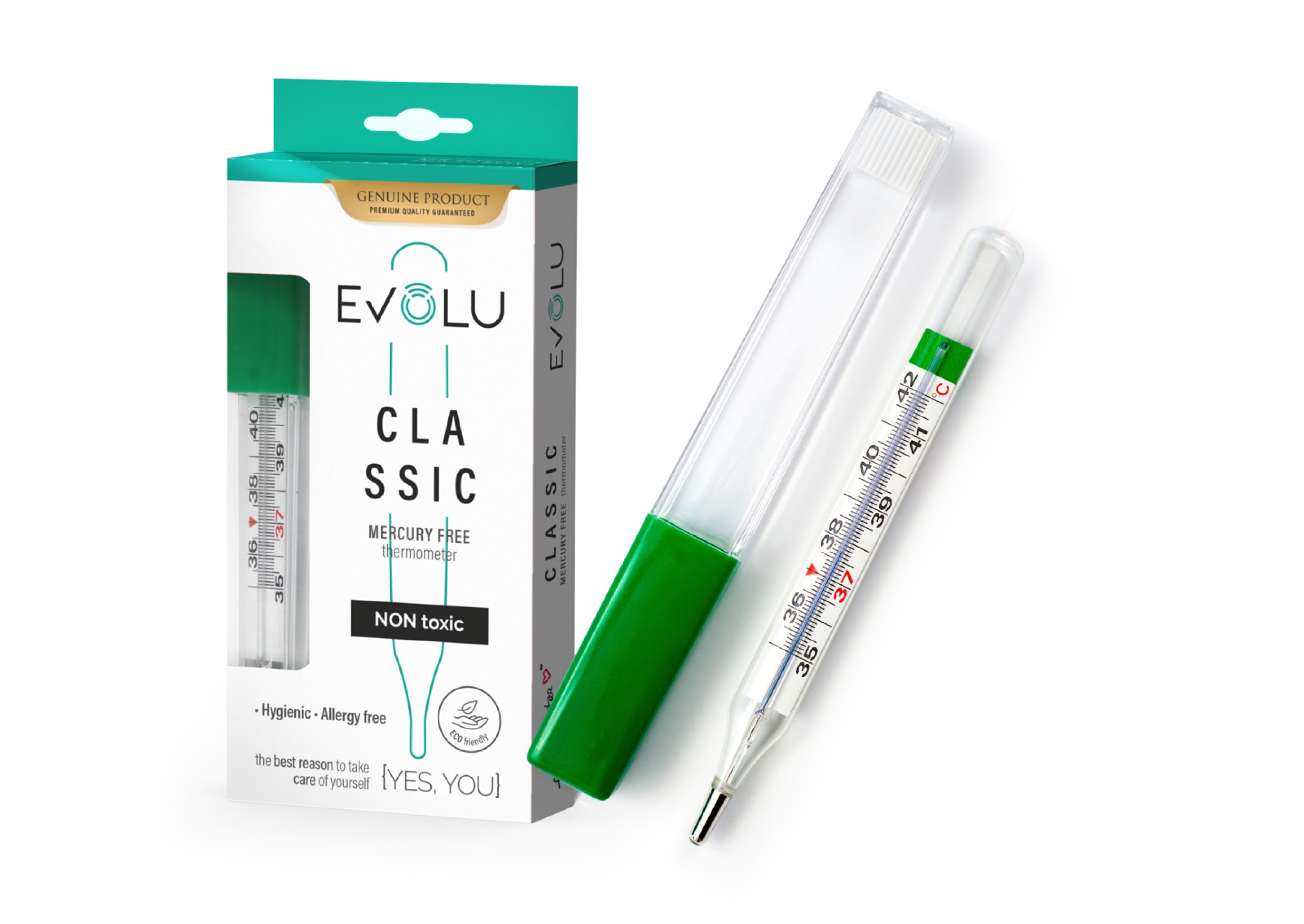 EVOLU Classic termometrs (bez dzīvsudraba) - Produkta attēls 